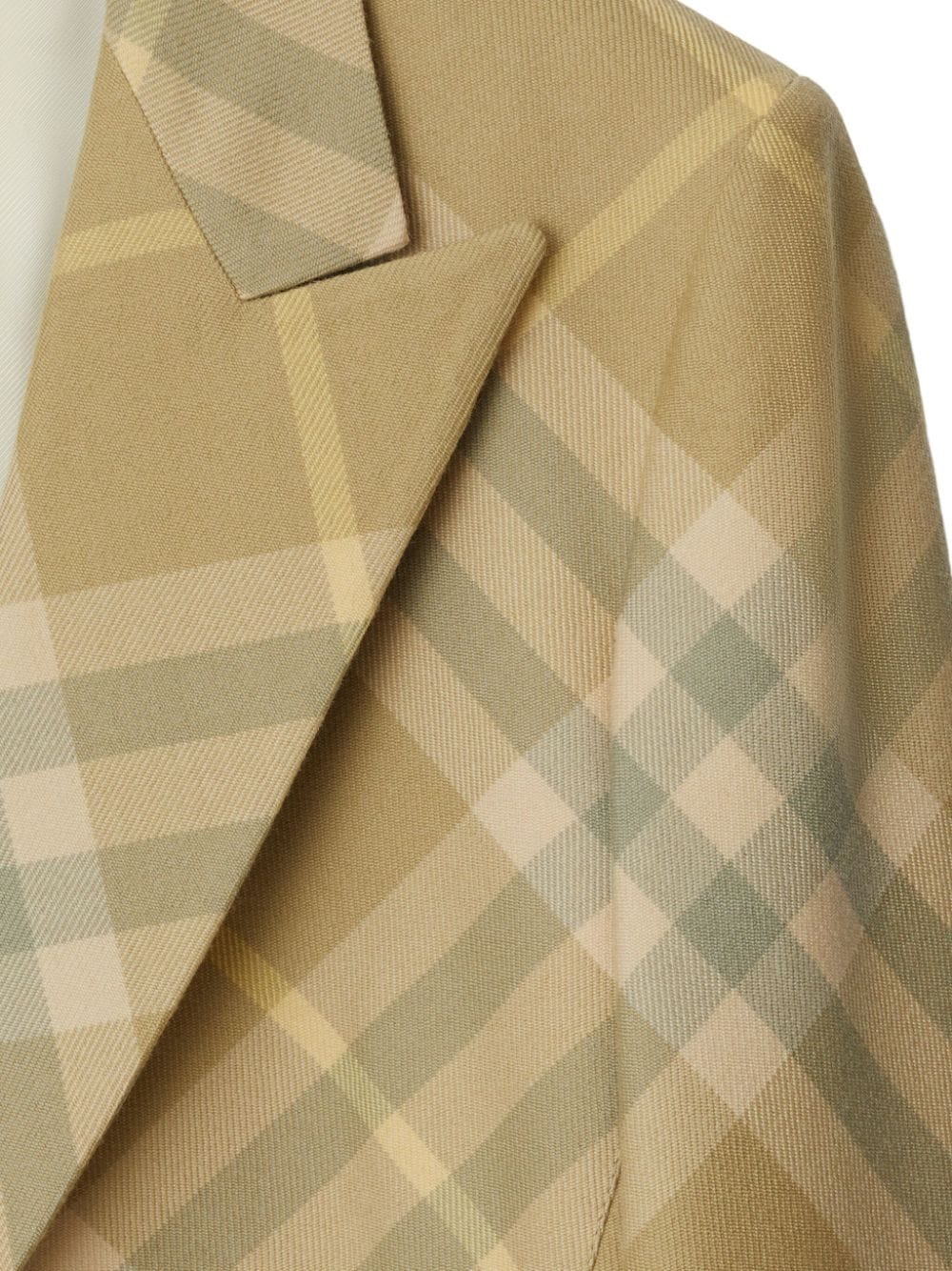 Burberry Checked Tailored Single Breasted Blazer Glam Steals