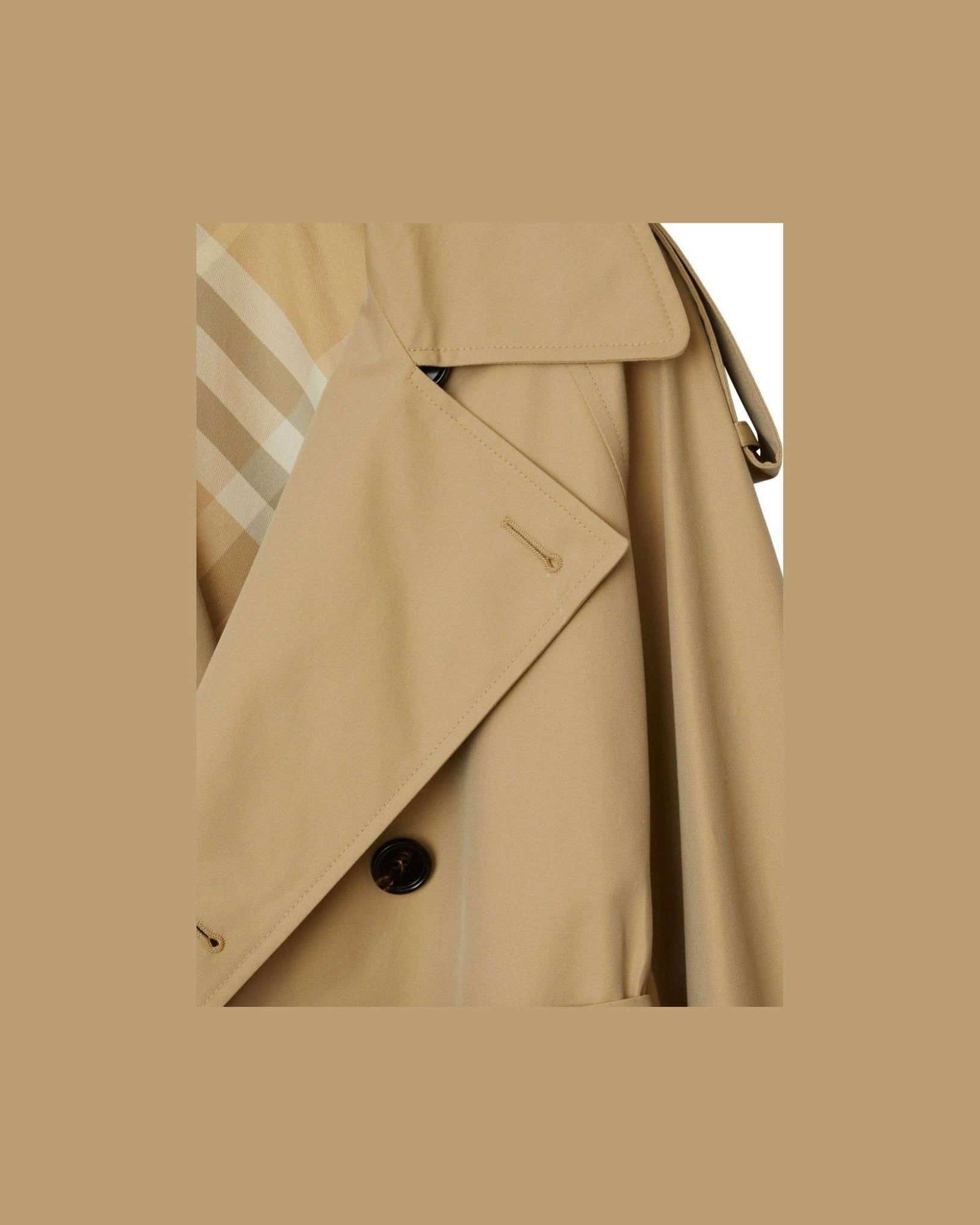 Burberry Cotton Belted Trench Coat Trench Coats