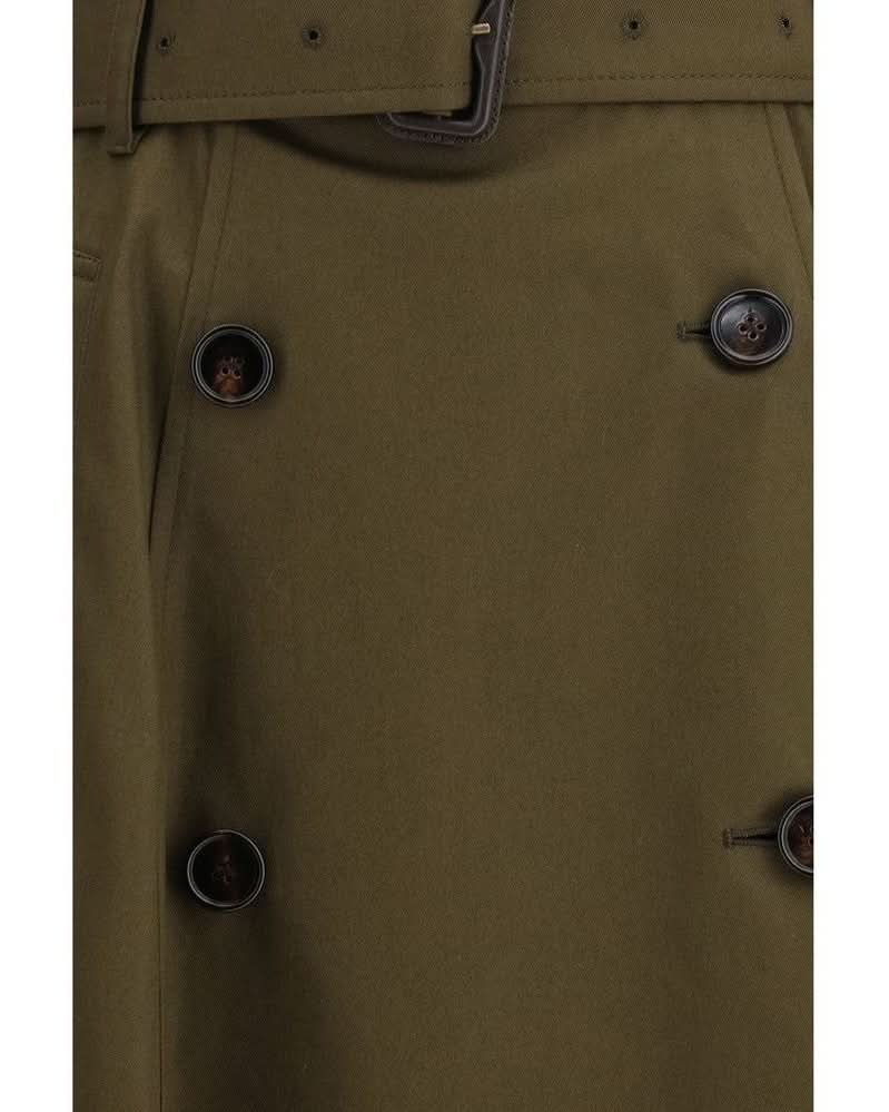 Burberry Cotton Bicolor Midi Skirt