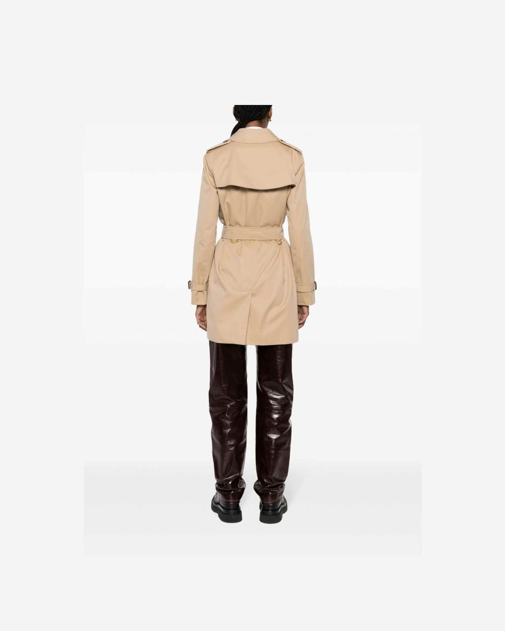 Burberry Cotton Short Kensington Heritage Trench Coat Glam Steals