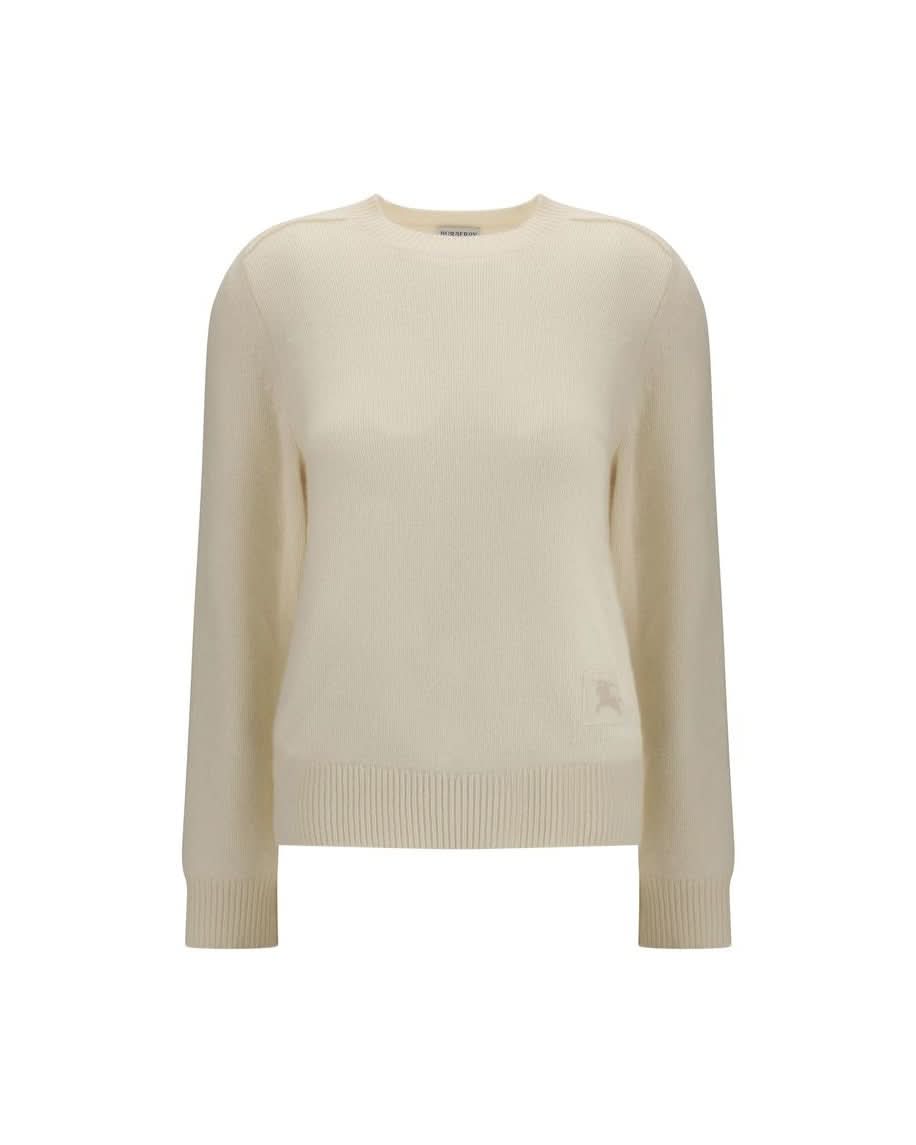 Burberry Cream Cashmere Sweater Sweaters