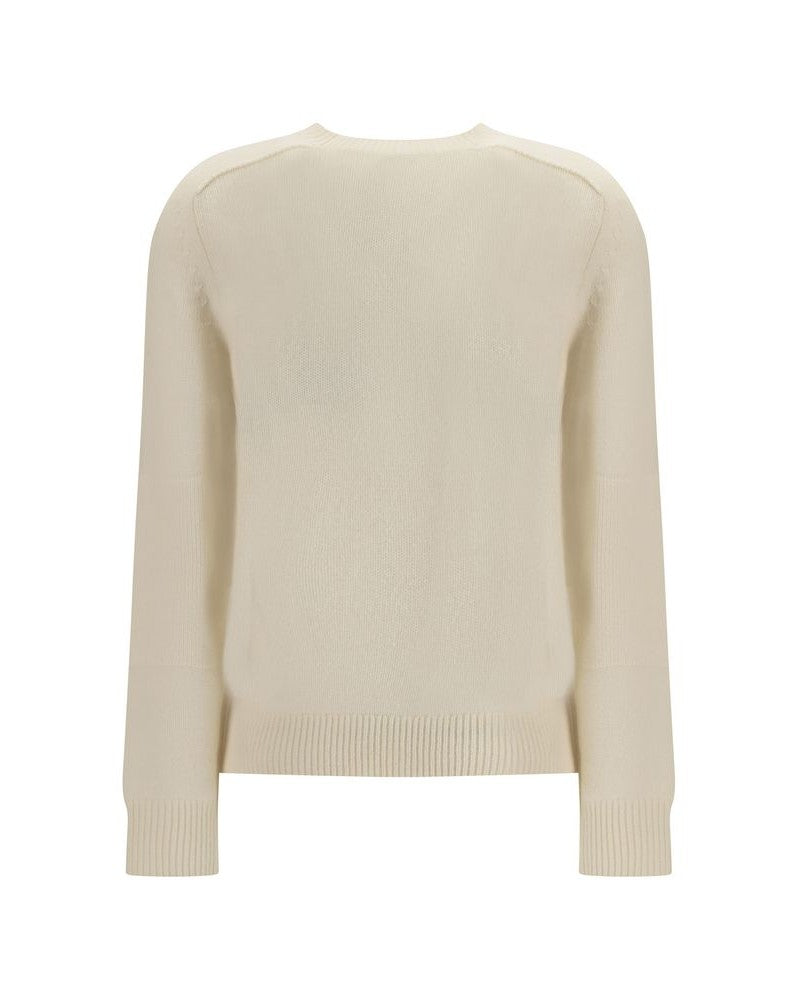 Burberry Cream Cashmere Sweater Sweaters