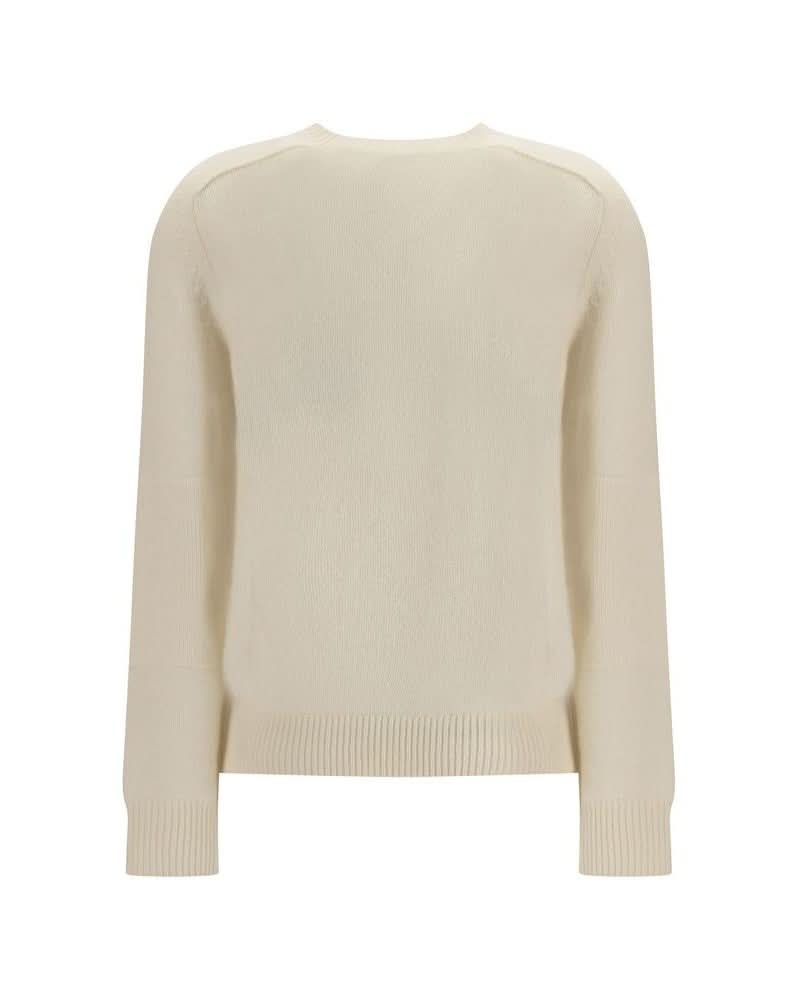 Burberry Cream Cashmere Sweater Sweaters