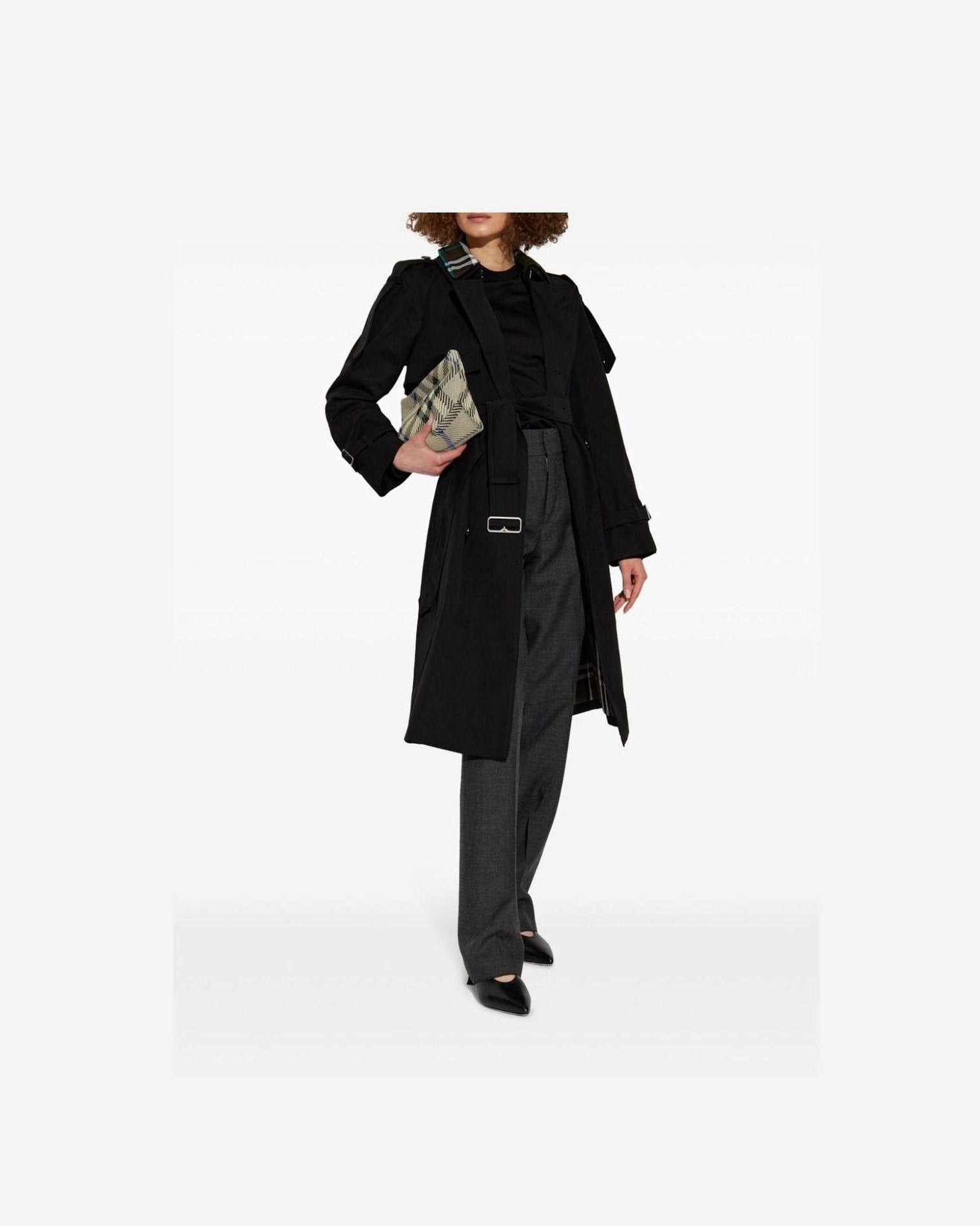 Burberry Detachable Collar Trench Coat Glam Steals