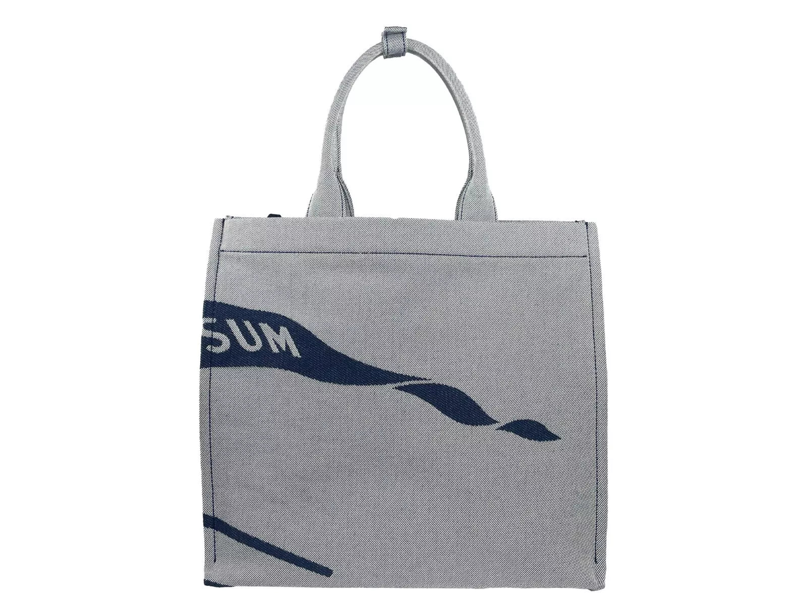 Burberry Ekd Canvas Tote Bag With Coin Navy Pouch Glam Steals