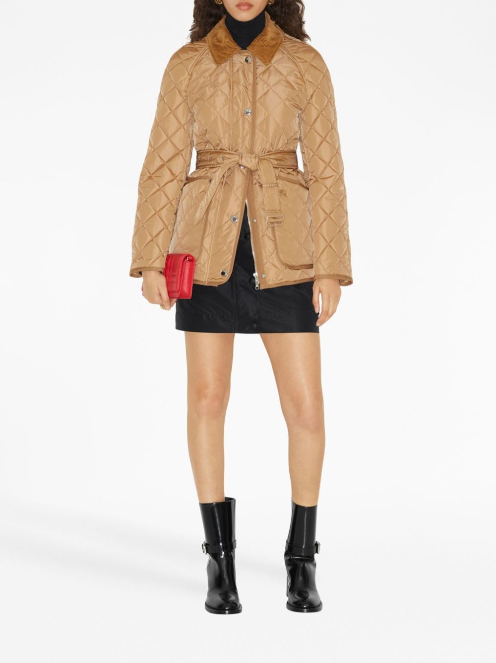 Burberry Ekd Embroidered Diamond Quilted Jacket Glam Steals
