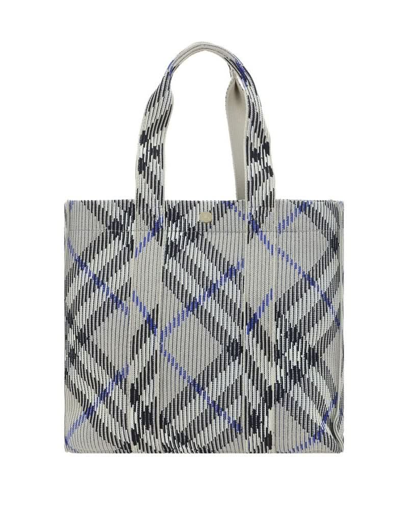 Burberry Gray Fabric Shoulder Bag