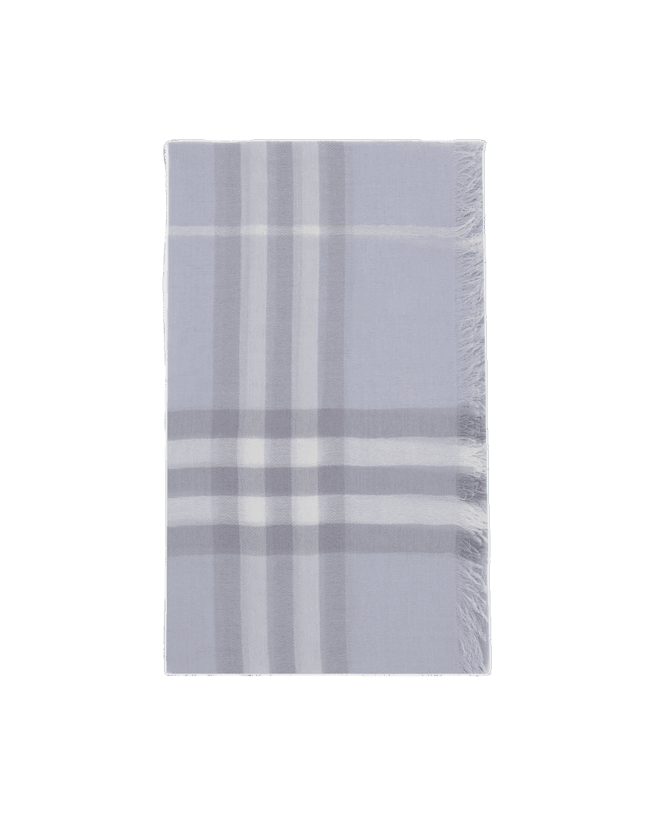 Burberry Light Blue Wool Scarf Scarves & Shawls