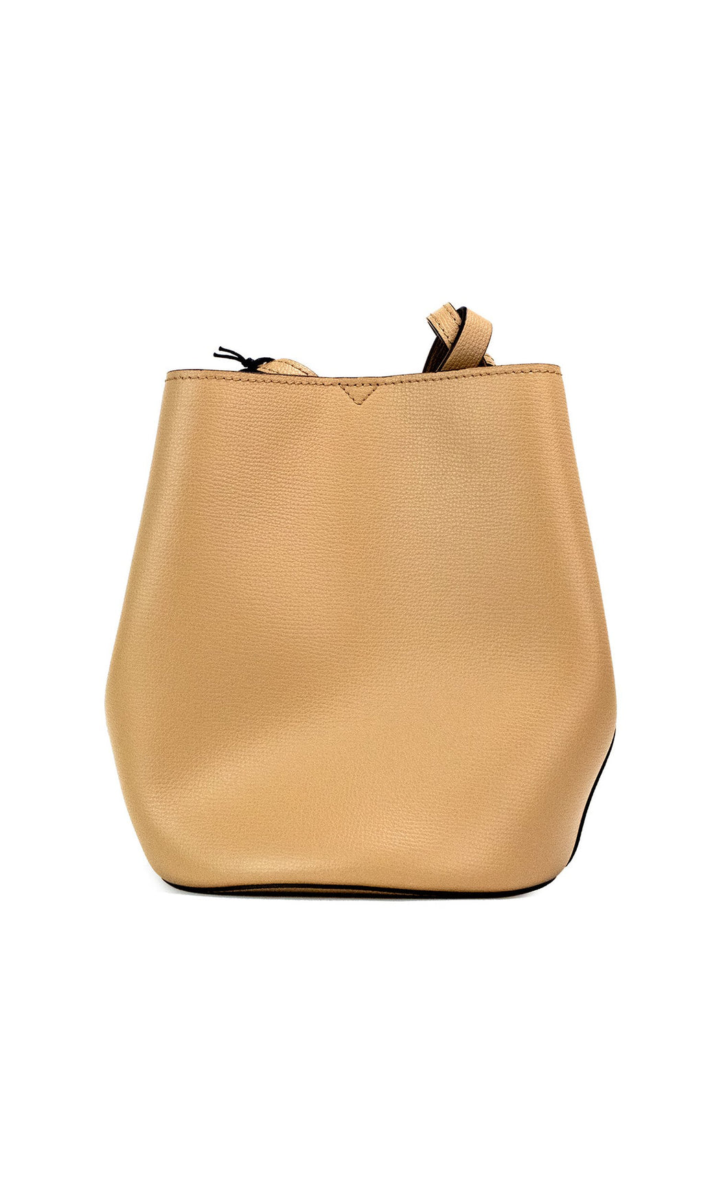 Burberry Lorne Small Camel Haymarket Check Pebble Leather Bucket Handbag Purse Glam Steals