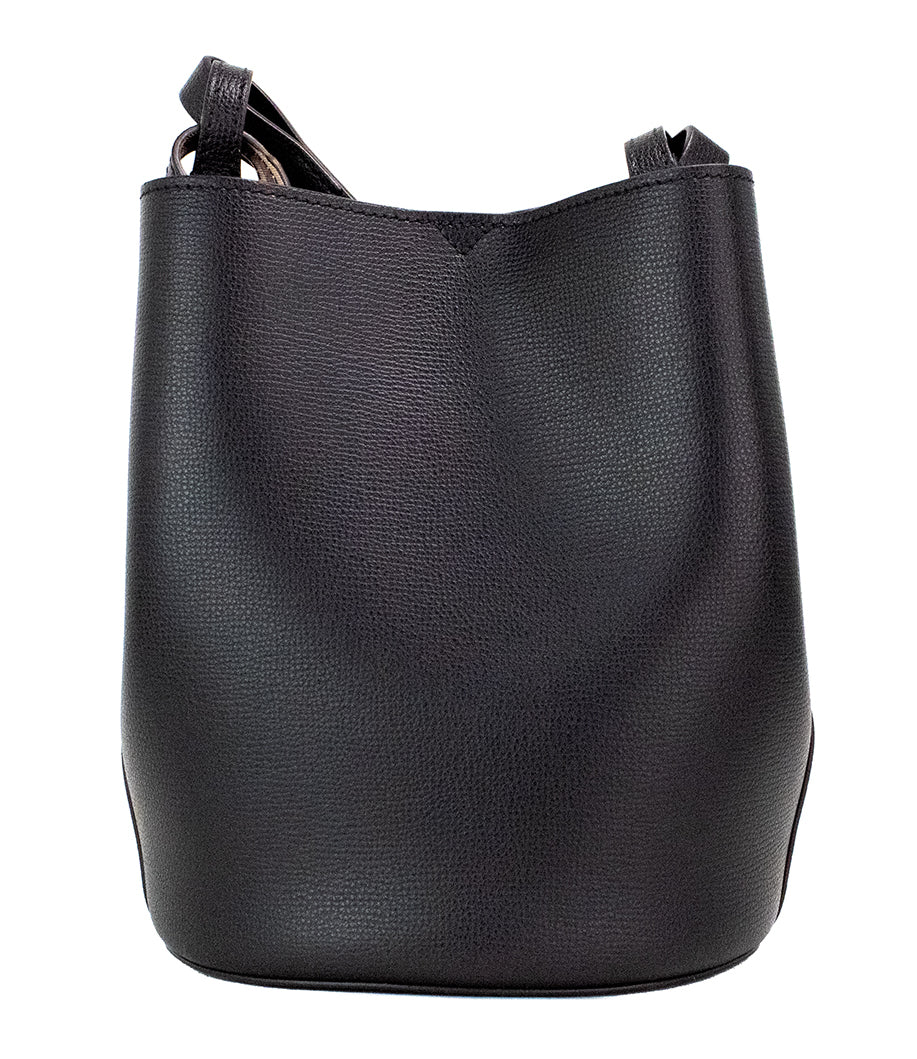 Burberry Lorne Small Haymarket Check Pebble Leather Bucket Handbag Black Purse Glam Steals