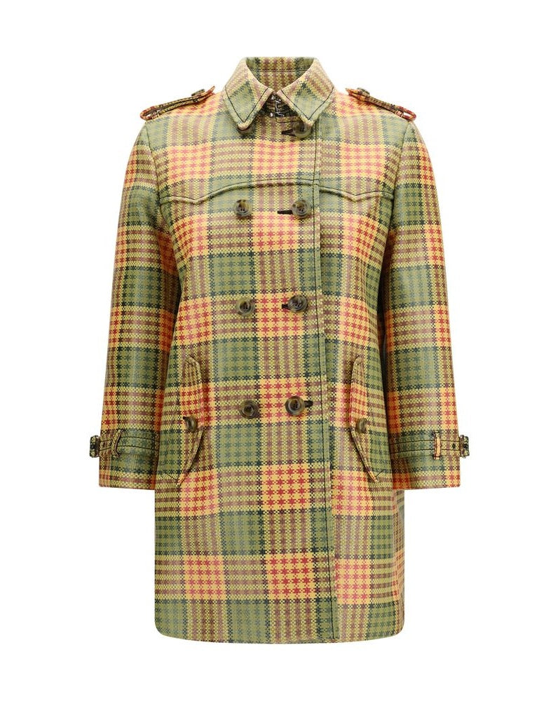 Burberry Multicolor Polyester Coat Glam Steals