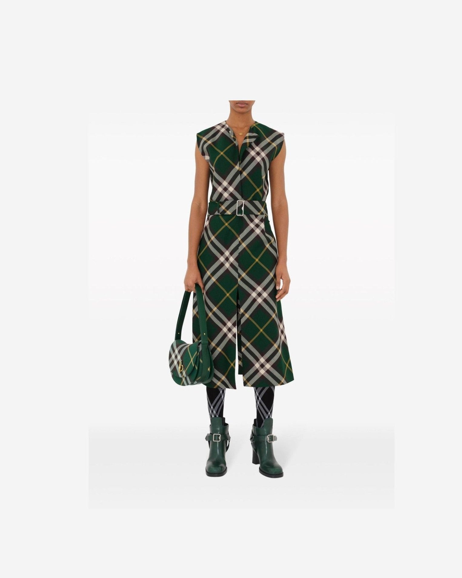 Burberry Nova Check Midi Dress Dresses