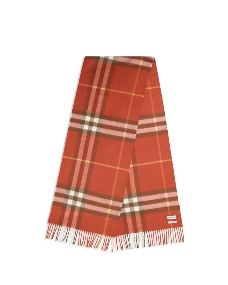 Burberry Red Cashmere Scarf Scarves & Shawls