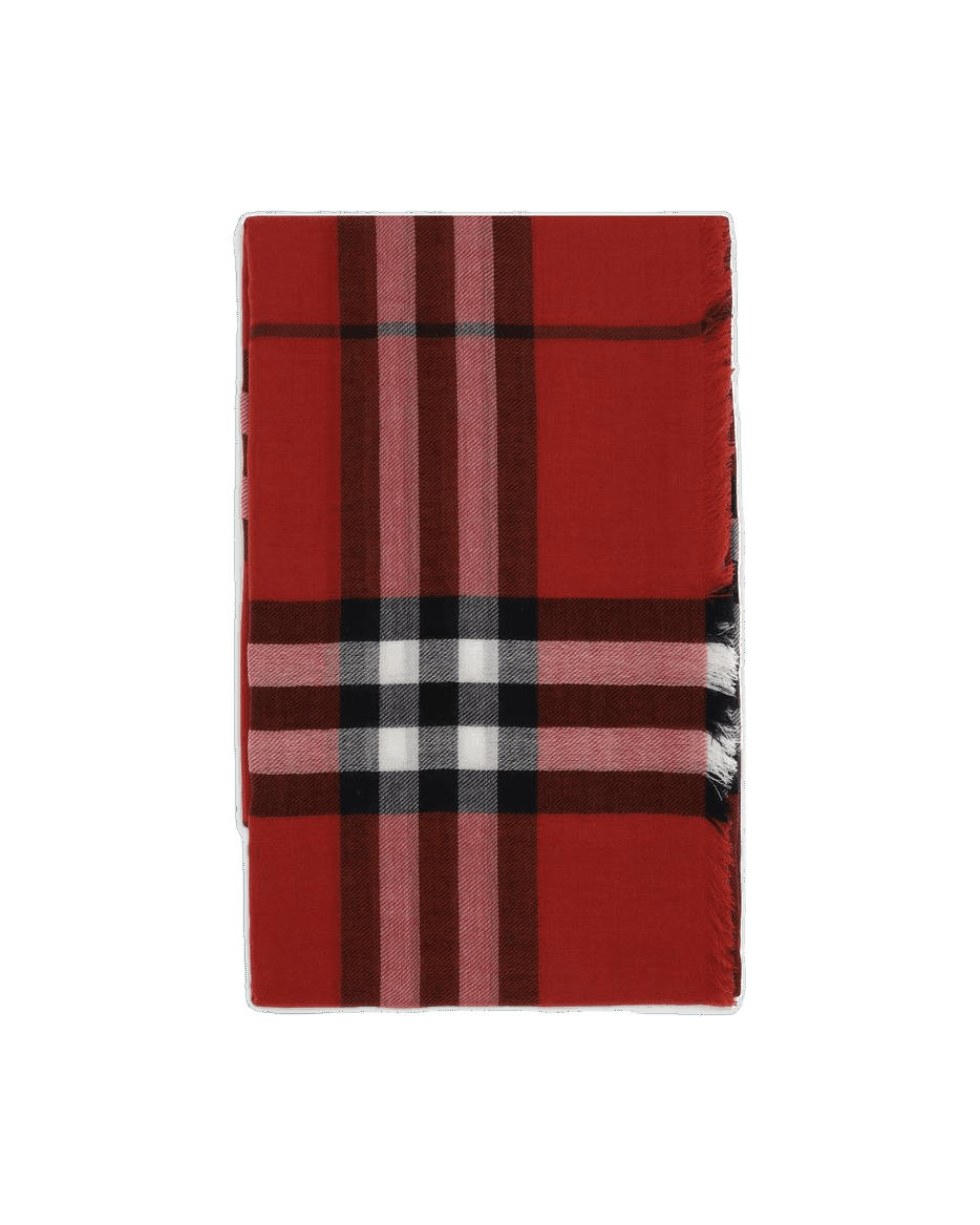 Burberry Red Wool Scarf Scarves & Shawls