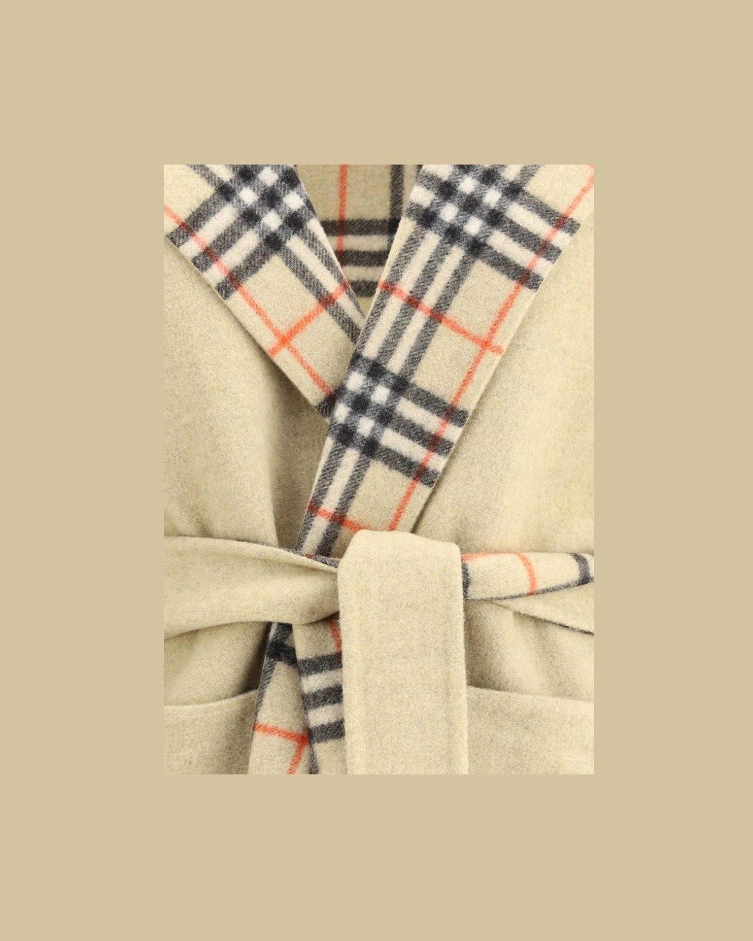 Burberry Reversible Wool Robe Coat Glam Steals