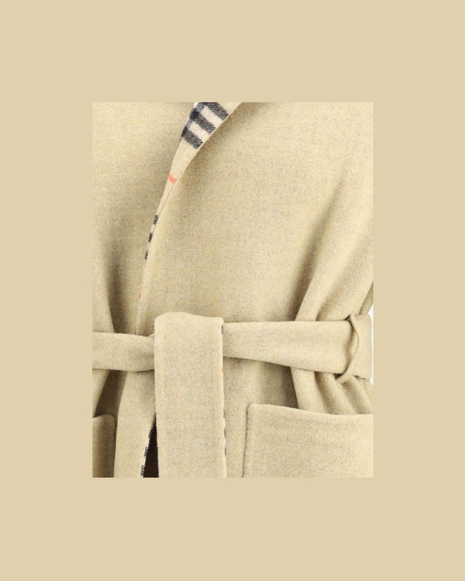 Burberry Reversible Wool Robe Coat Glam Steals
