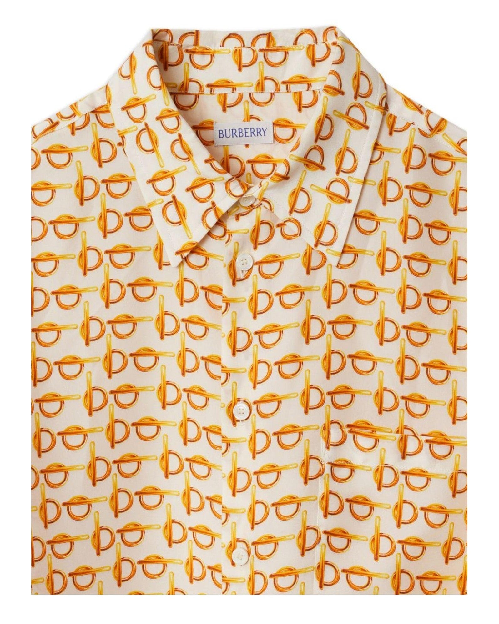 Burberry B Silk Shirt Shirts