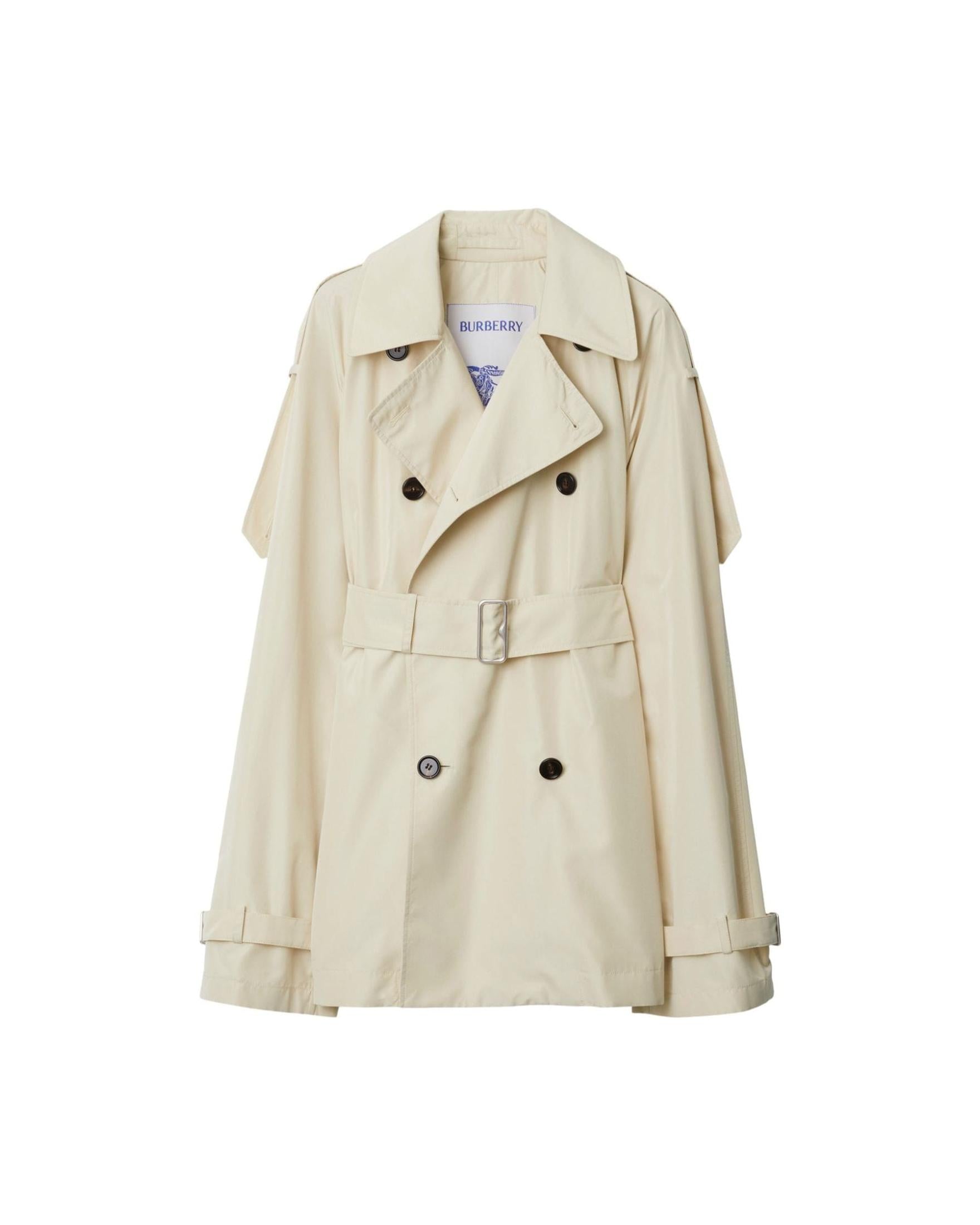 Burberry Silk Short Trench Coat Glam Steals
