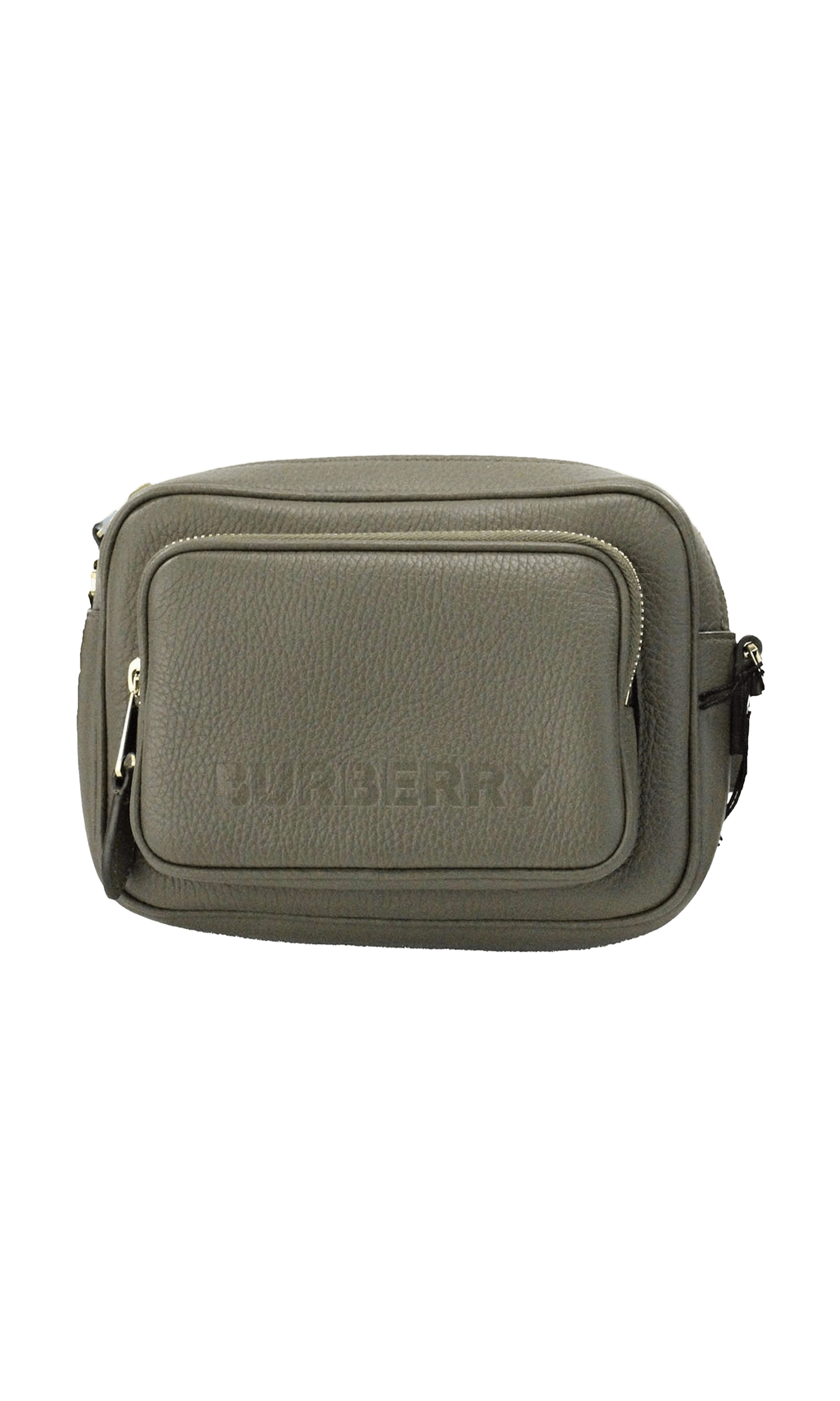 Burberry Small Branded Dark Fern Grainy Leather Camera Crossbody Green Bag Glam Steals