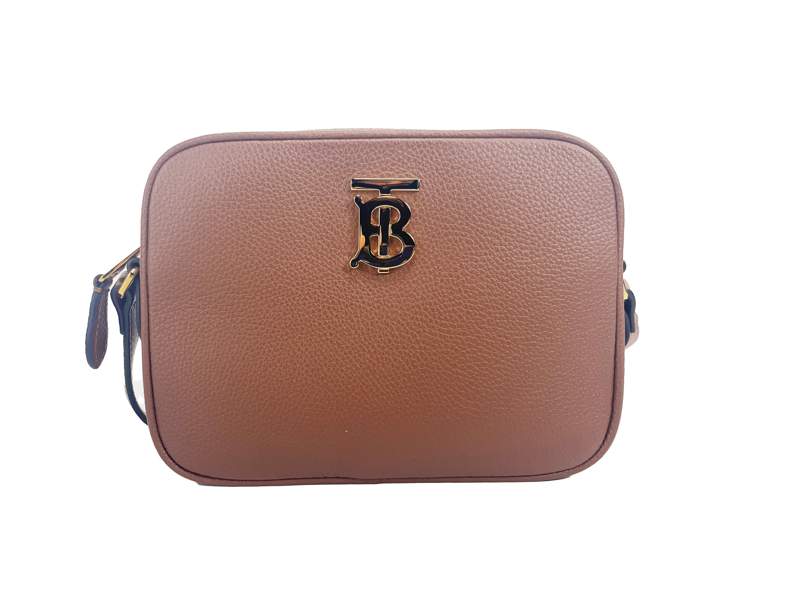 Burberry Small Leather Tan Camera Crossbody Tb Logo Bag Glam Steals