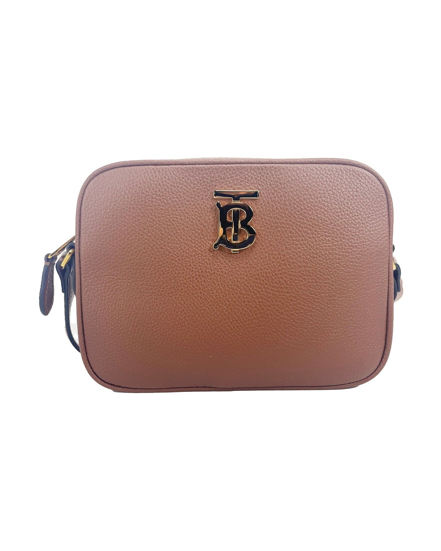 Burberry Small Leather Tan Camera Crossbody Tb Logo Bag Glam Steals