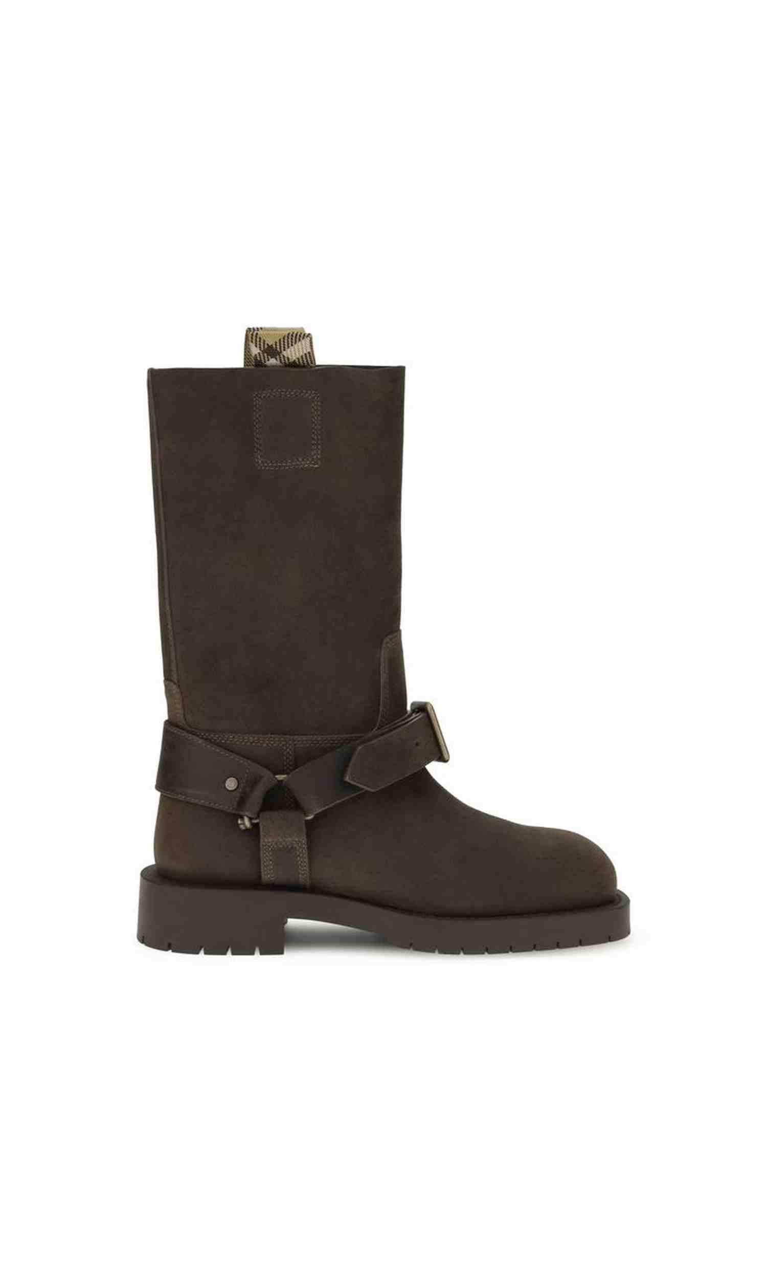 Burberry Suede Saddle Ankle Boots Glam Steals