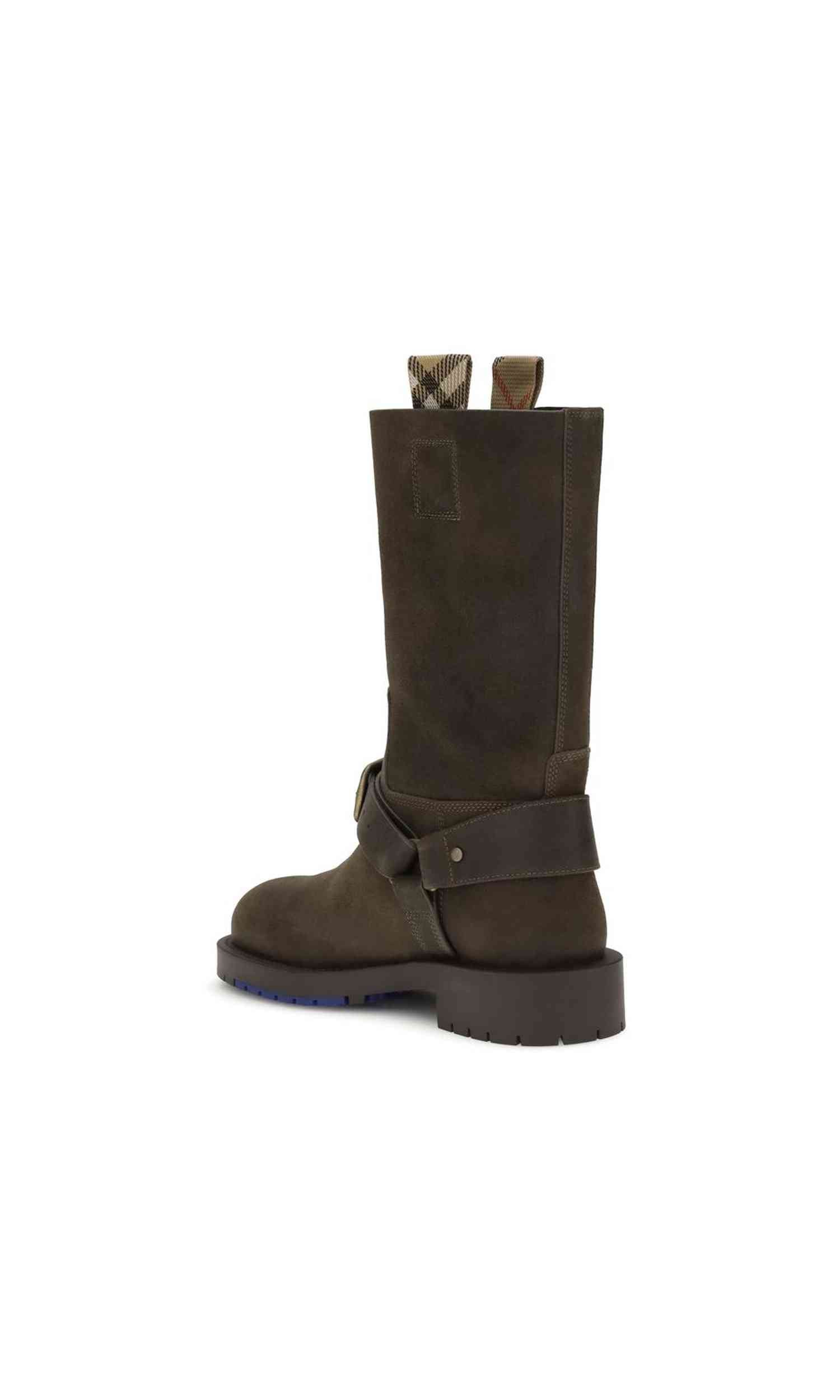 Burberry Suede Saddle Ankle Boots Glam Steals