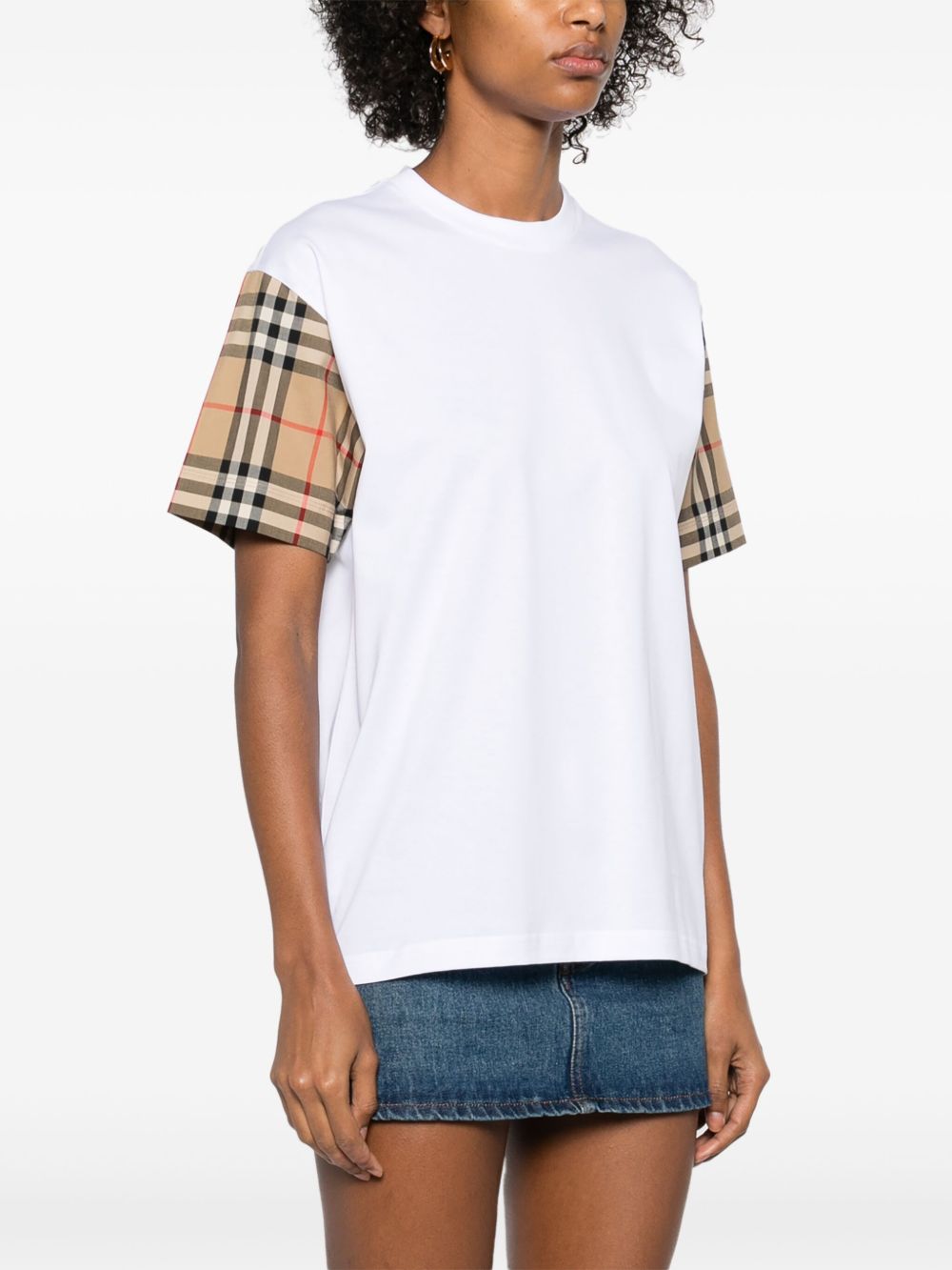 Burberry Vintage Check Sleeve T-shirt Glam Steals