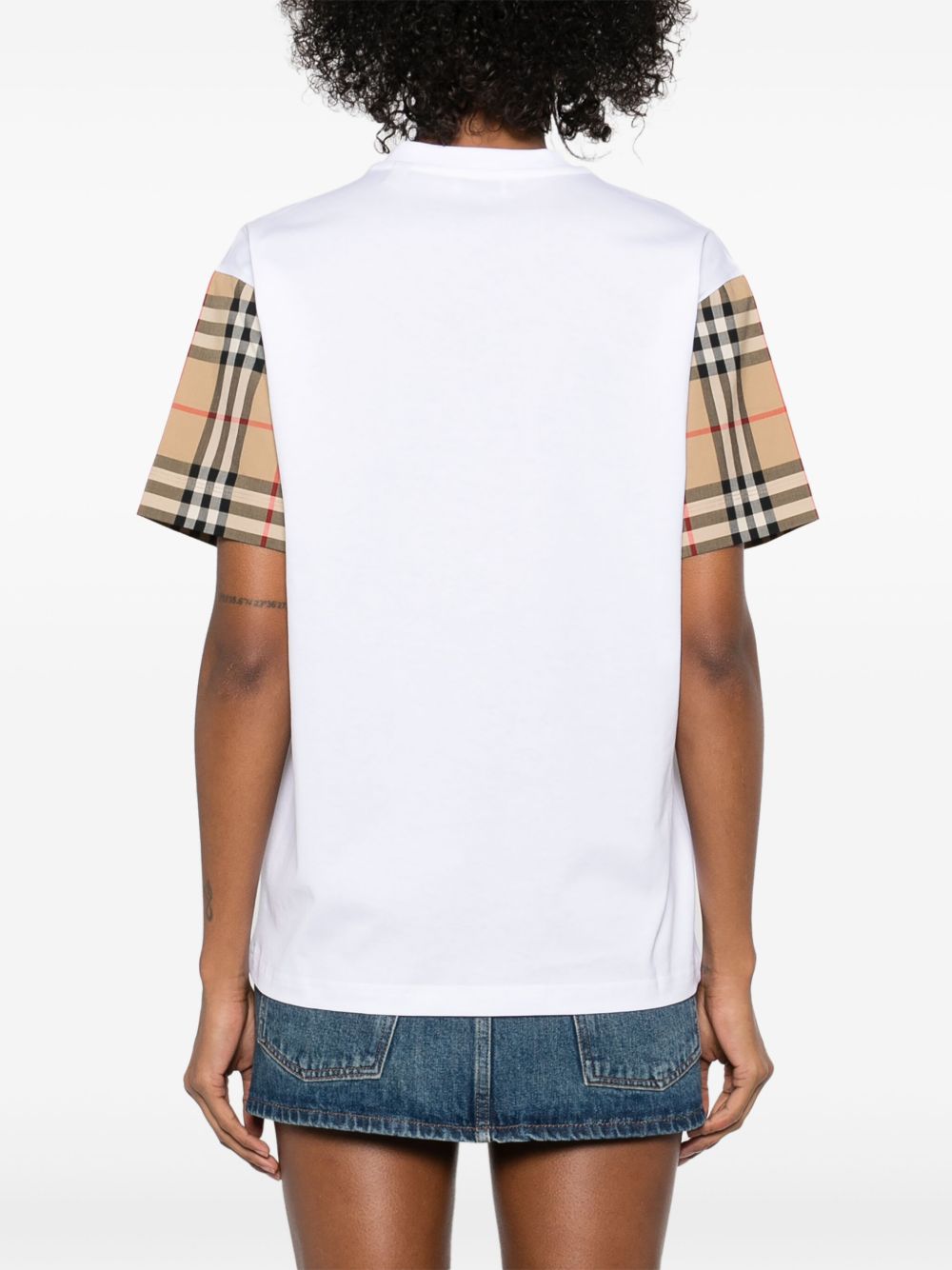 Burberry Vintage Check Sleeve T-shirt Glam Steals