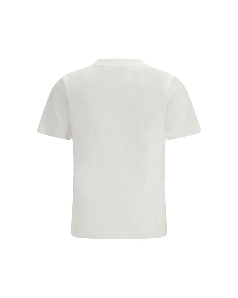 Burberry White Cotton T-shirt Glam Steals