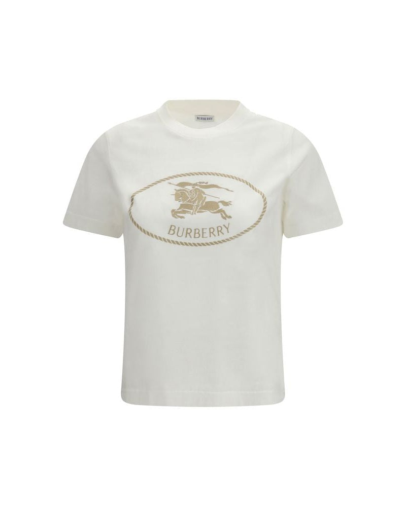 Burberry White Cotton T-shirt Glam Steals