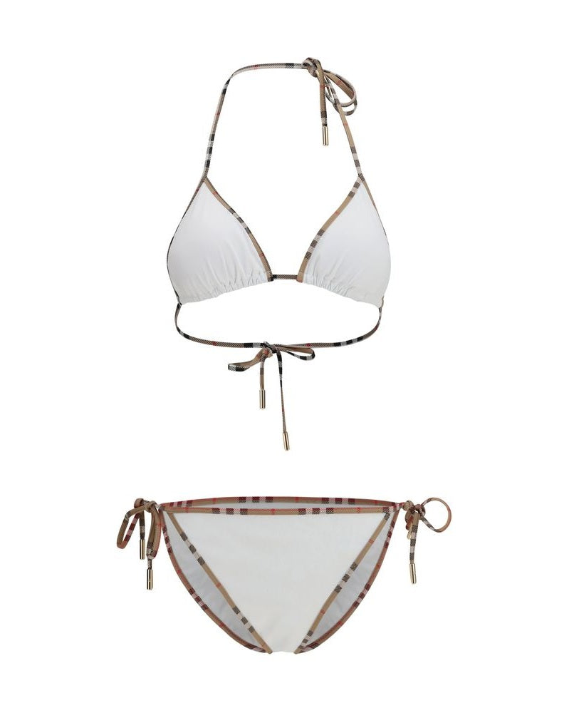 Burberry White Polyamide Bikini Glam Steals