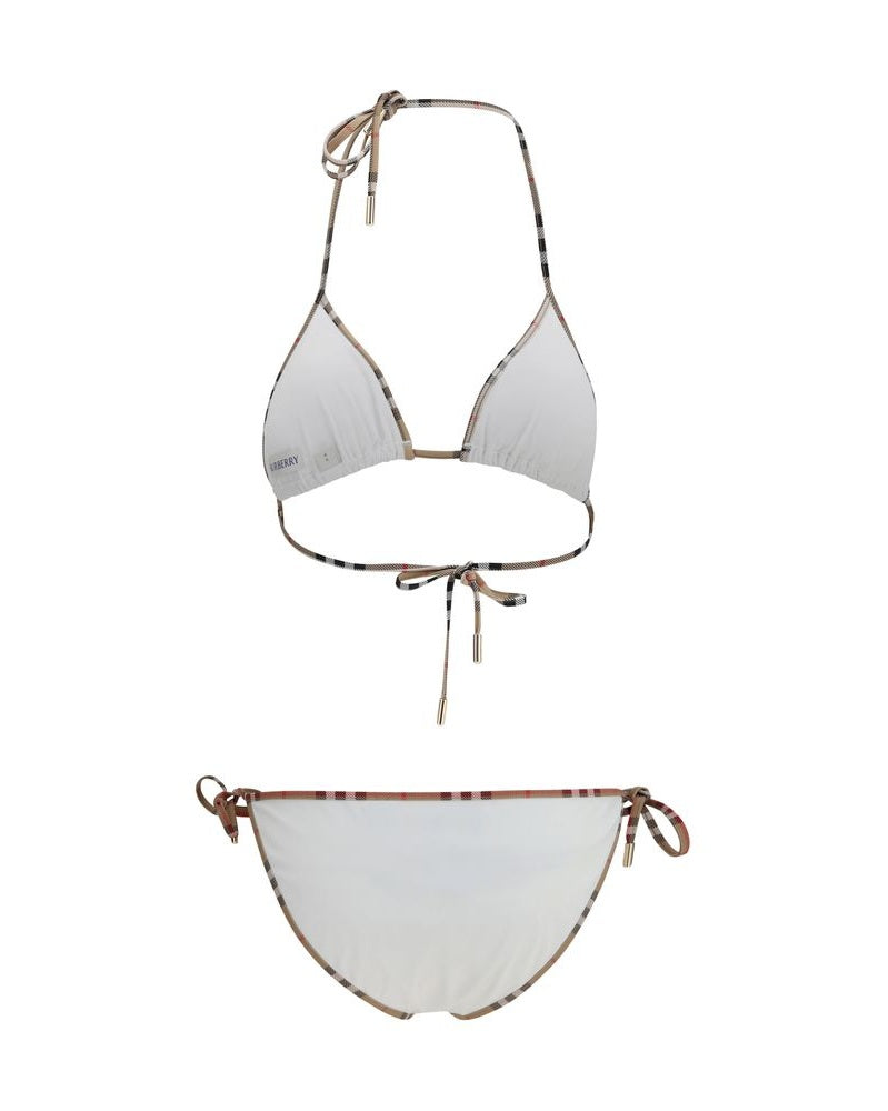 Burberry White Polyamide Bikini Glam Steals