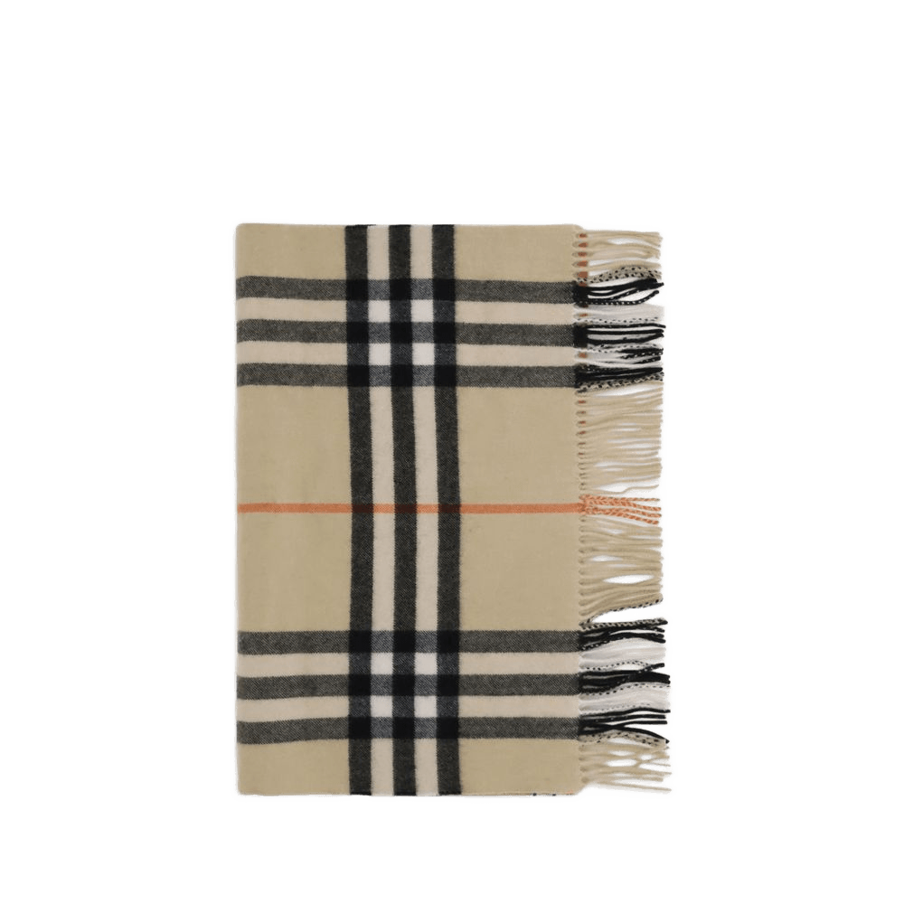 Burberry Wide Check Cashmere Scarf Glam Steals