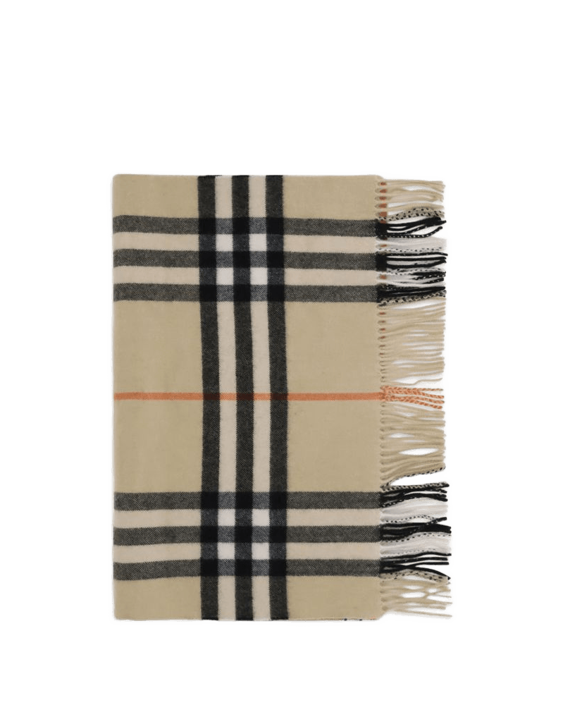 Burberry Wide Check Cashmere Scarf Glam Steals