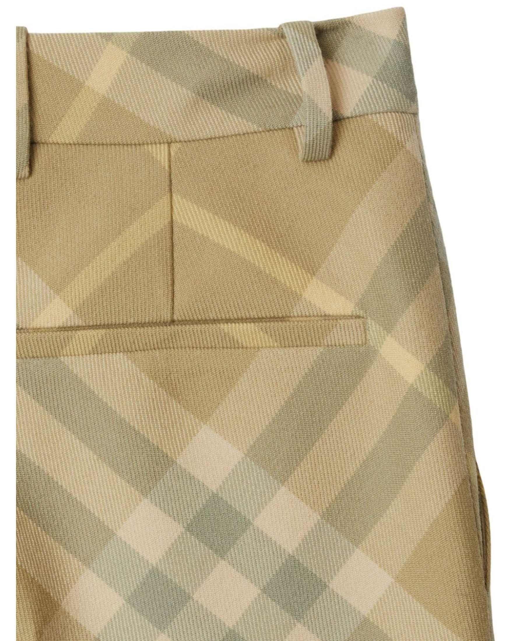 Burberry Wool Check Print Tailored Trouser Glam Steals