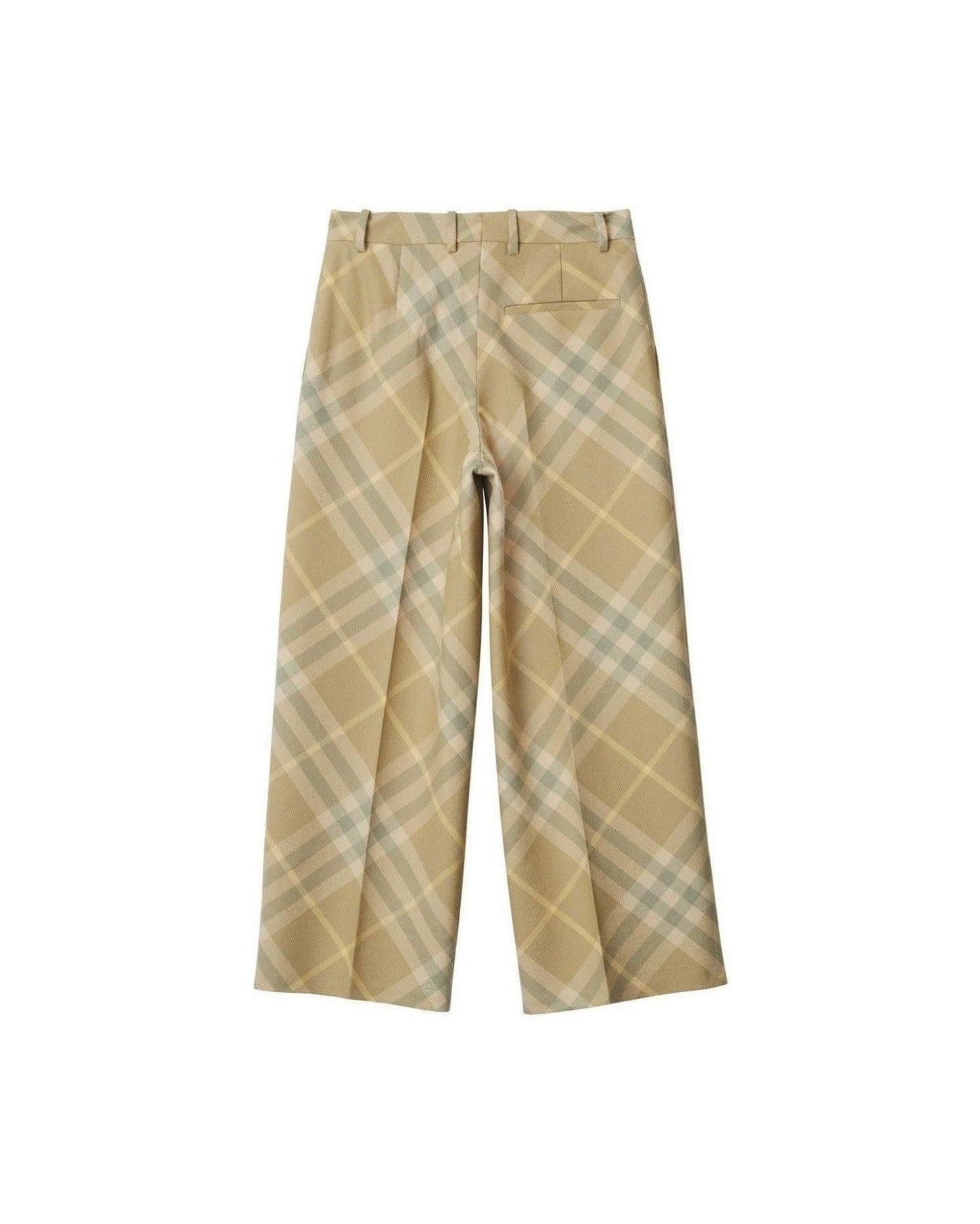 Burberry Wool Check Print Tailored Trouser Glam Steals