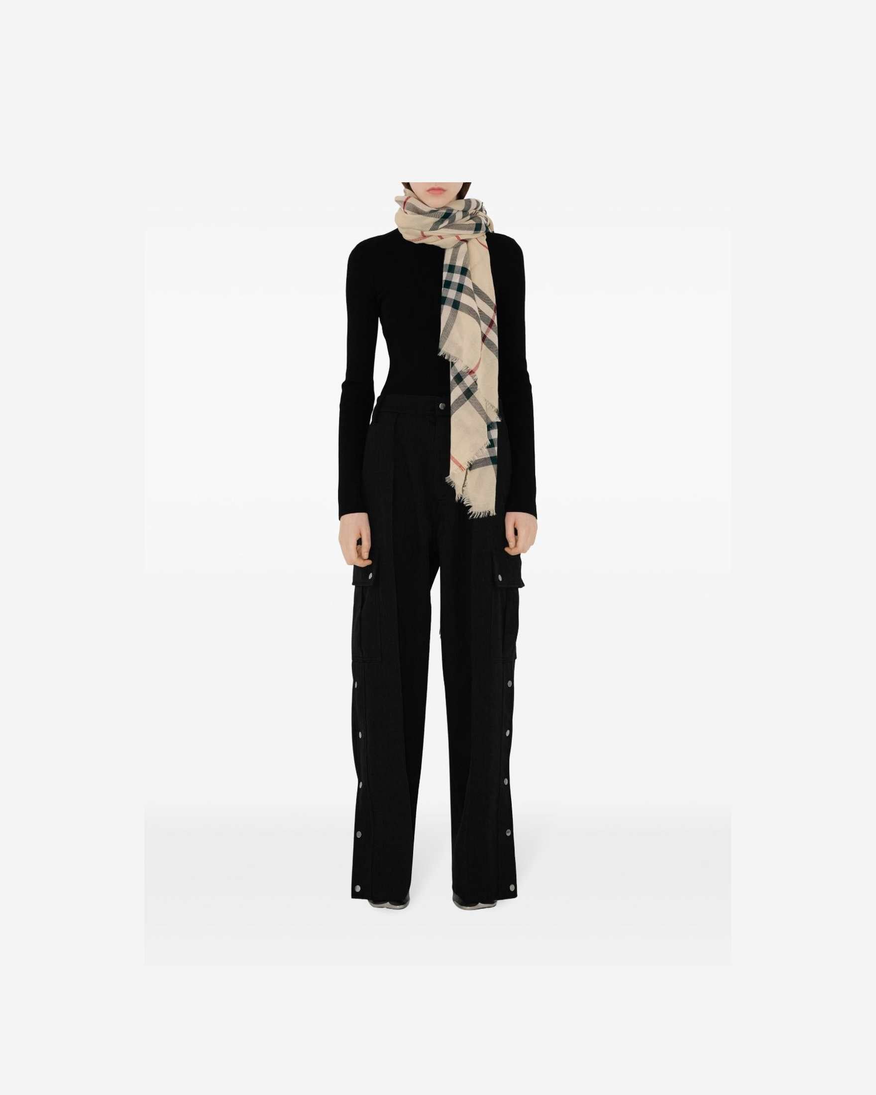 Burberry Wool Check Scarf Glam Steals