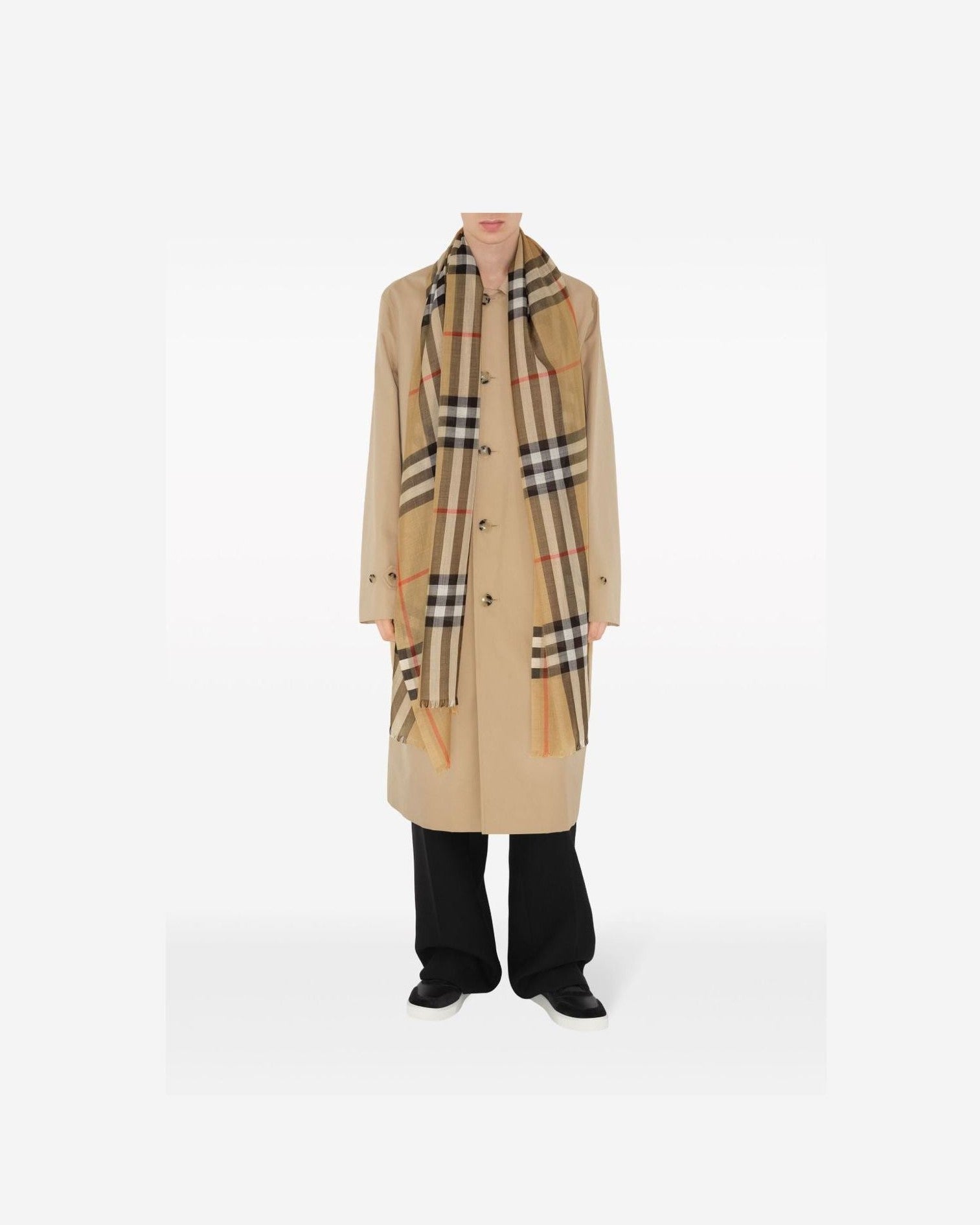 Burberry Wool Check and Silk Scarf Glam Steals