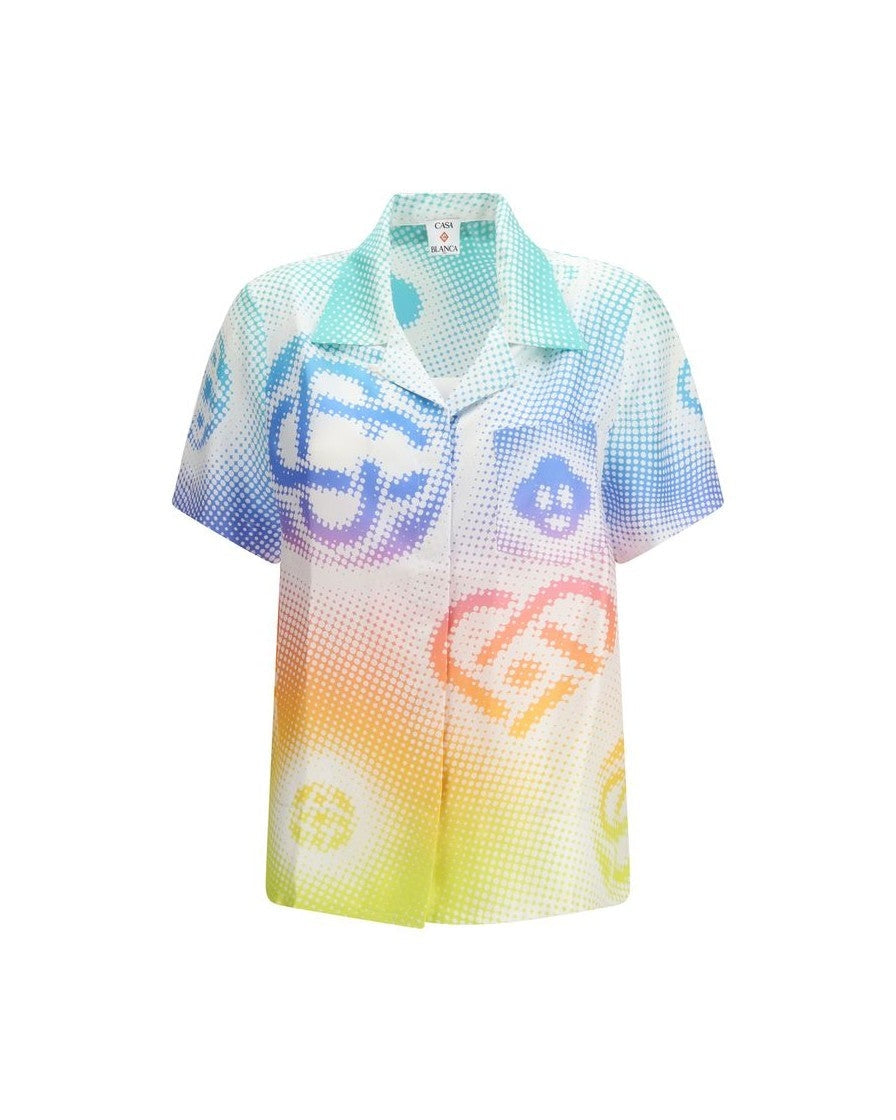 Casablanca Multicolor Silk Shortsleeve Shirt Shirts