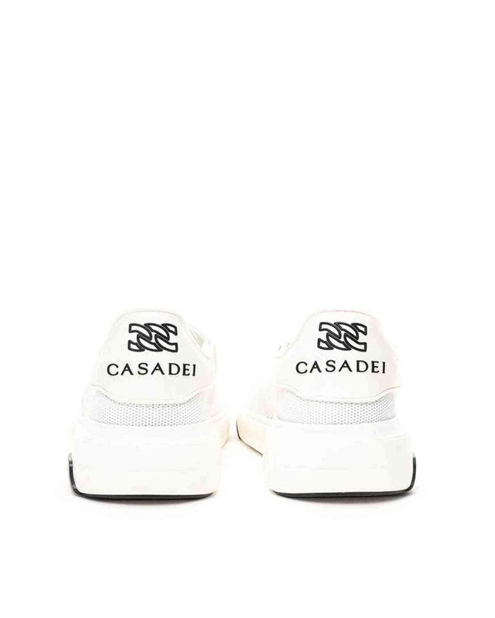 Casadei Elegant Leather White Sneakers Glam Steals