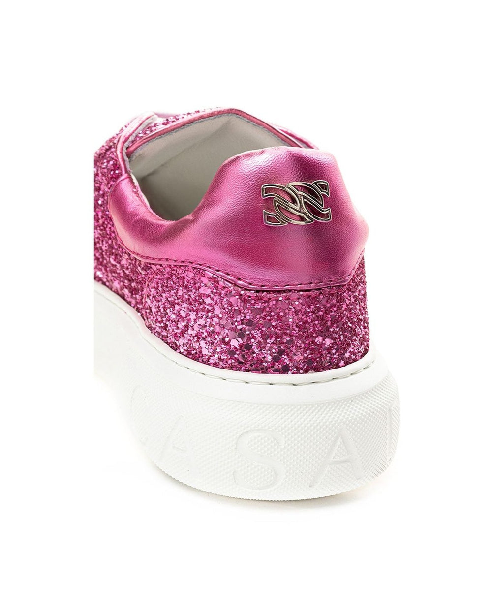 Casadei Fuchsia Leather Elegance Sneakers Glam Steals