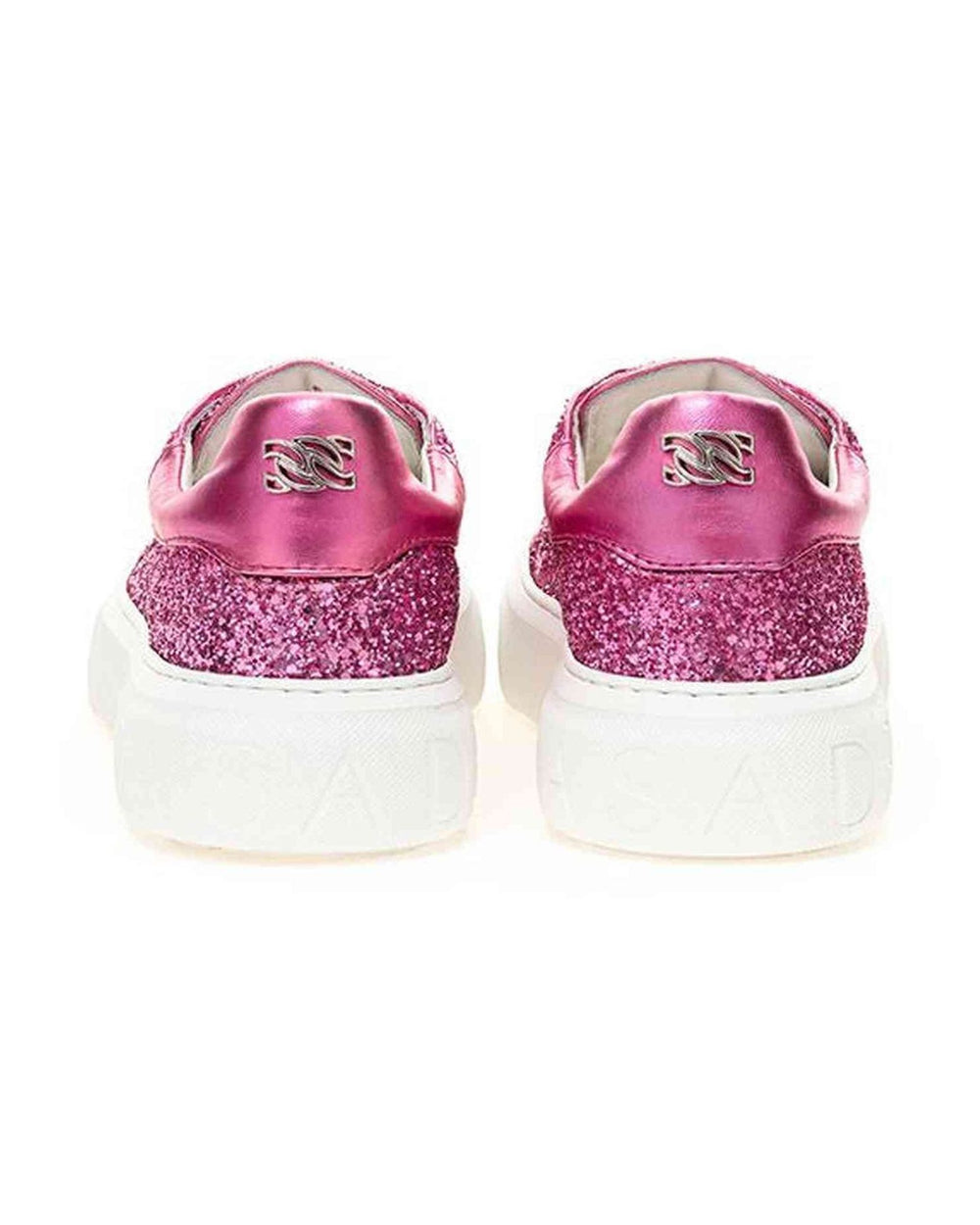 Casadei Fuchsia Leather Elegance Sneakers Glam Steals