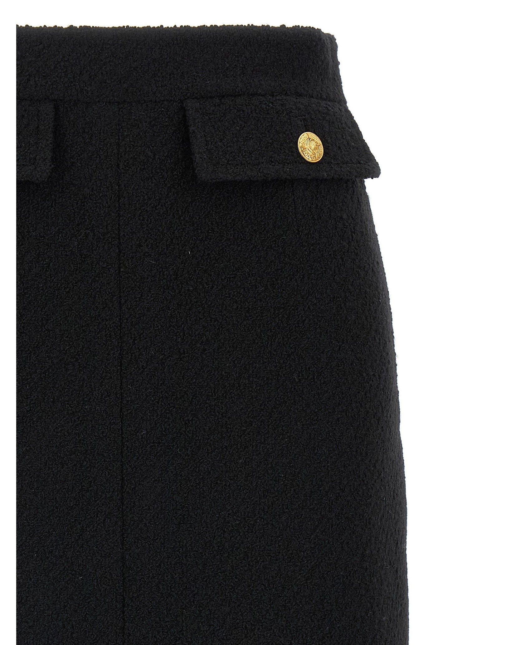 ChloÉ Bouclé Wool Skirt Glam Steals