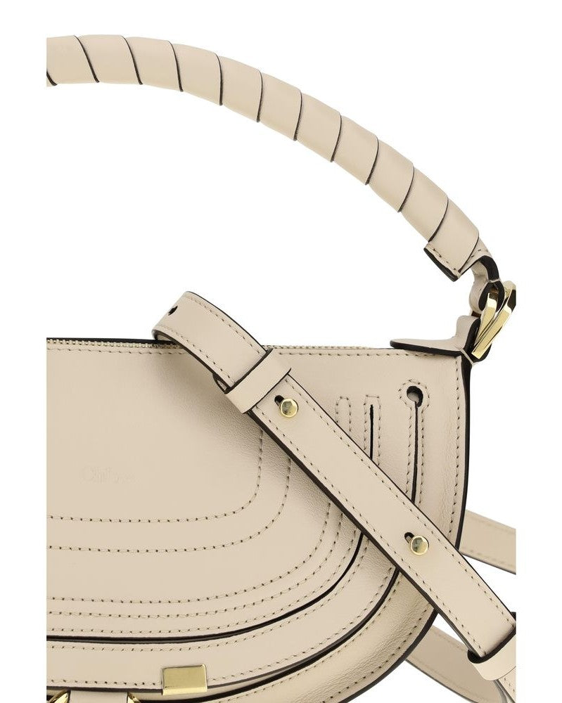Chloé Beige Calf Leather Bos Taurus Shoulder Bag Glam Steals