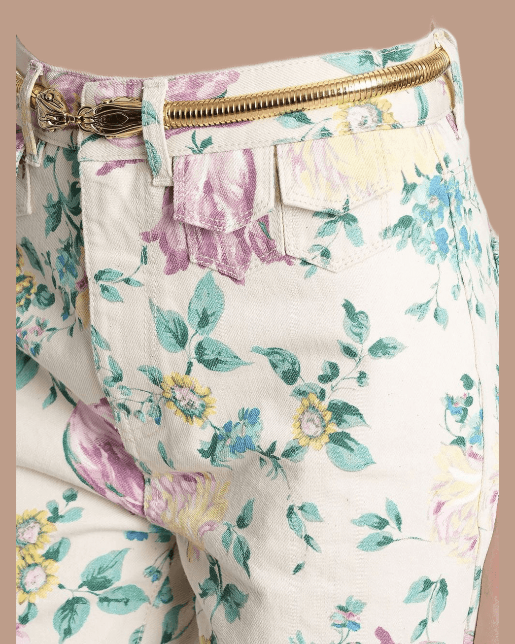 Chloé Beige Jeans Glam Steals