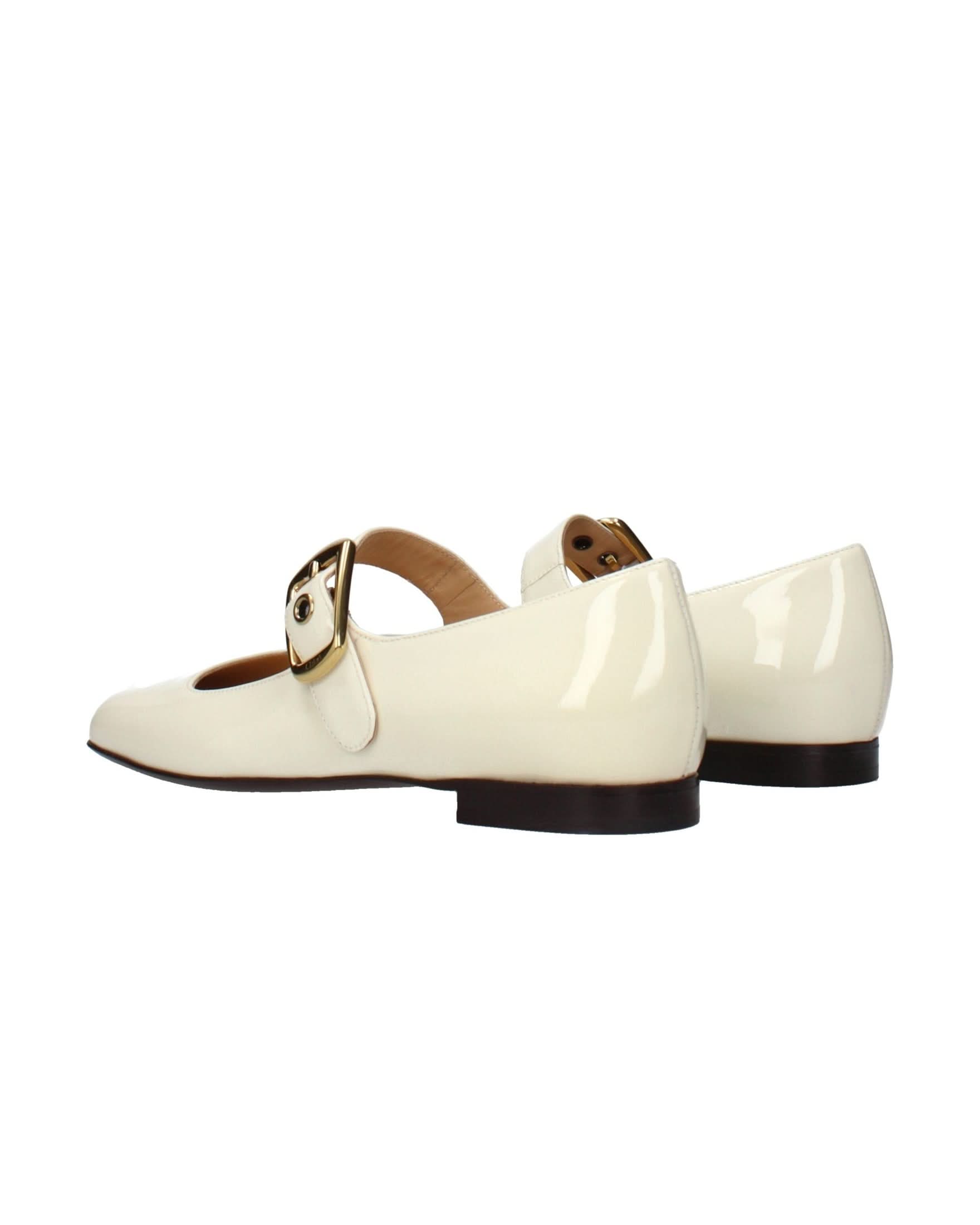 Chloé Beige Leather Ballet Flats Flats