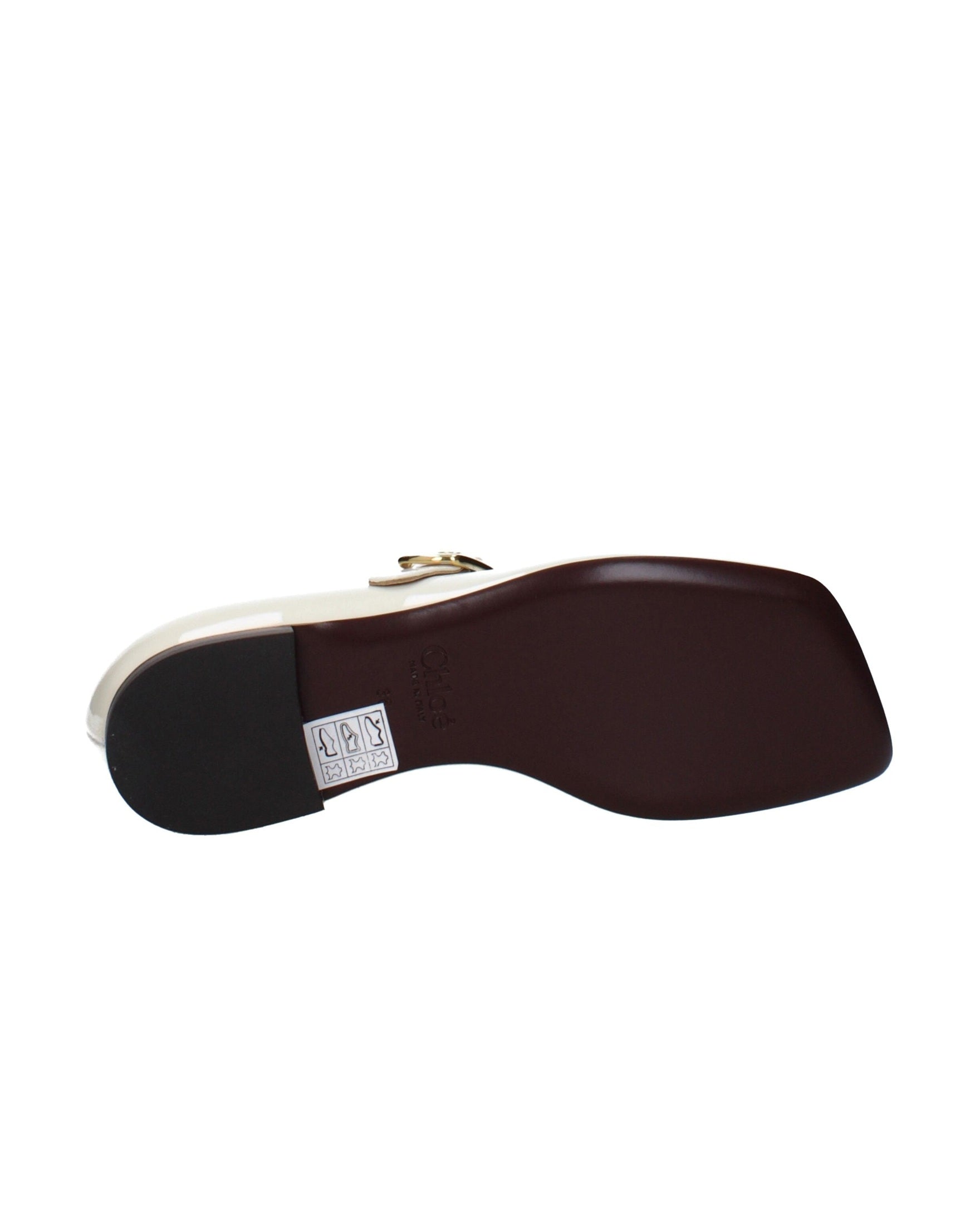 Chloé Beige Leather Ballet Flats Glam Steals