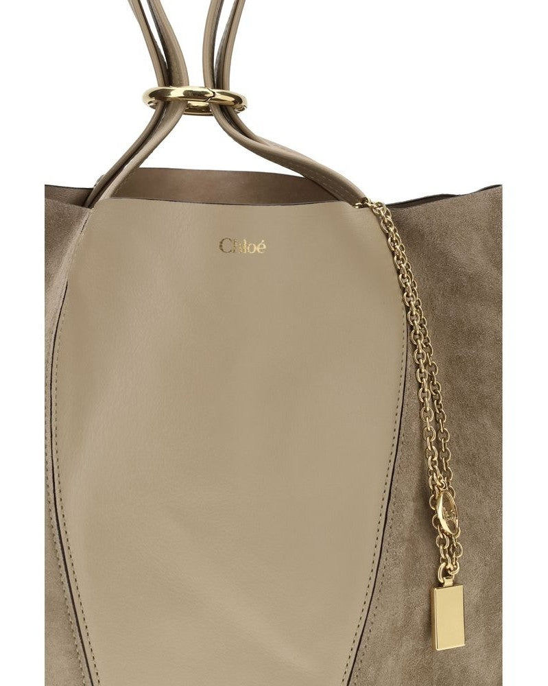 Chloé Beige Leather Shoulder Bag