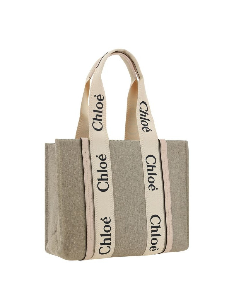Chloé Beige Linen Handbag Glam Steals